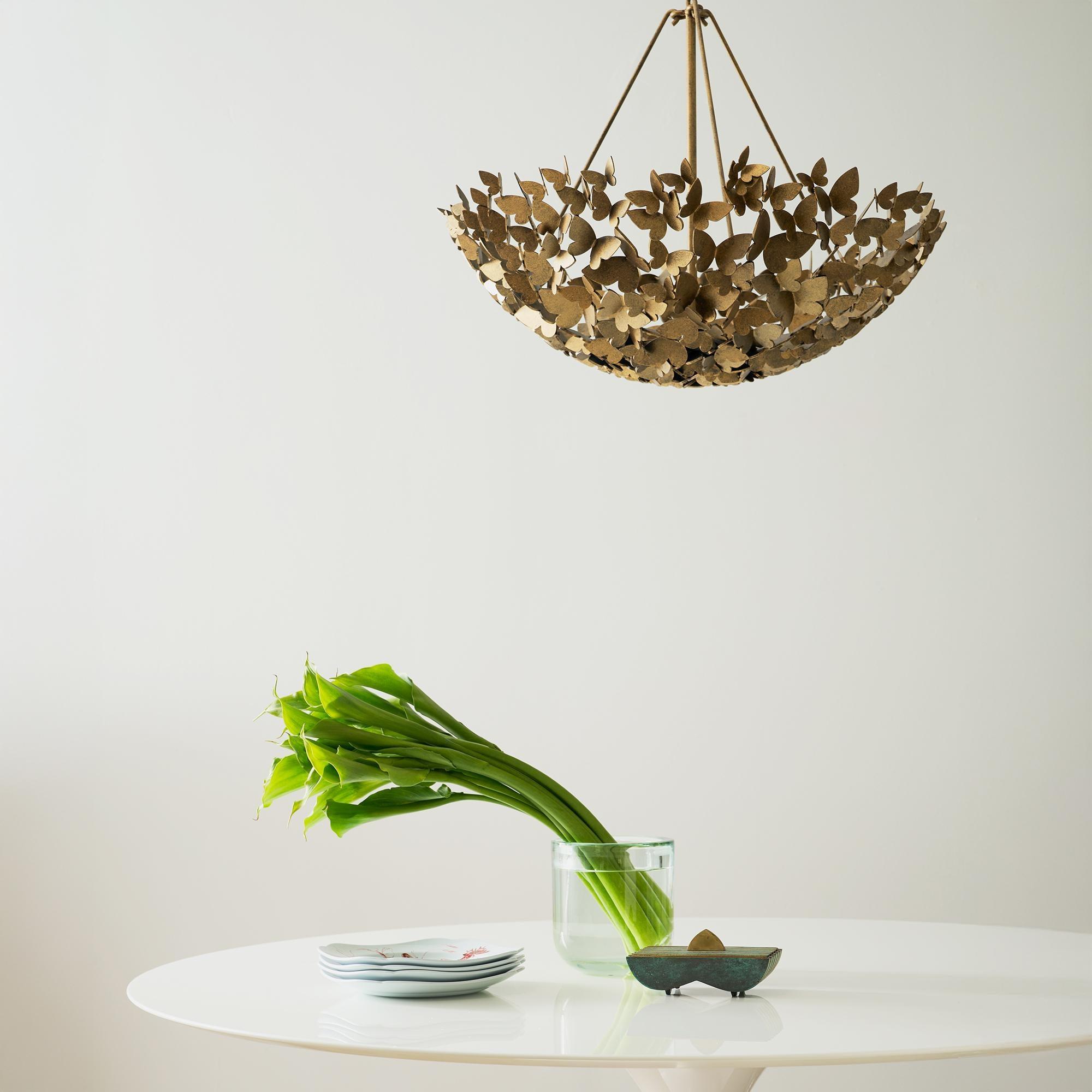 Tobacco Butterfly Dish Light