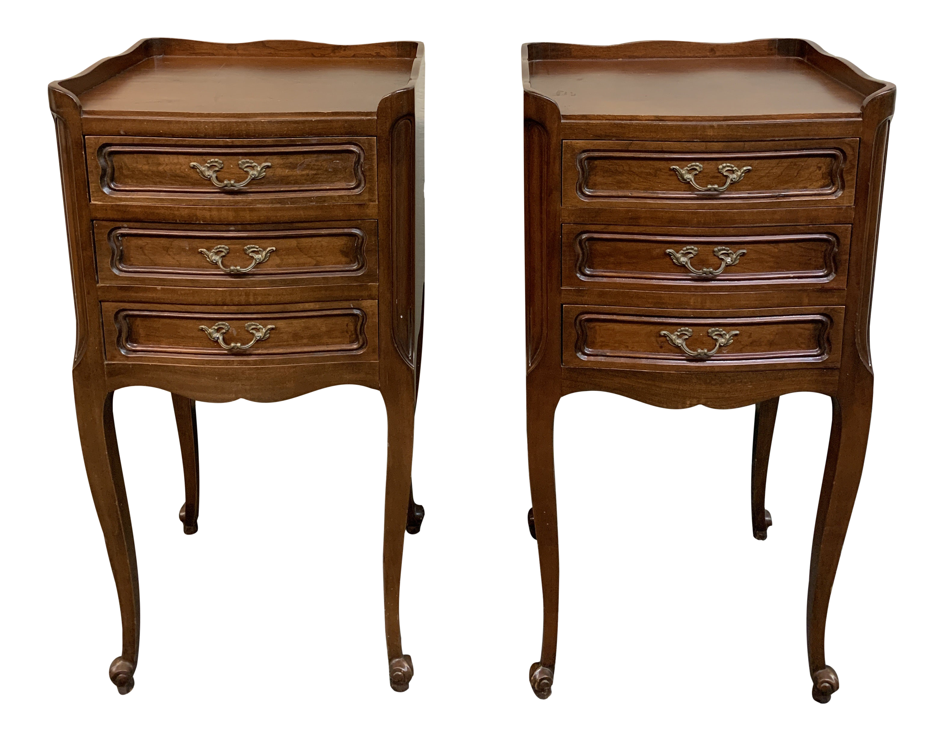 20th Century Early American Monitor Furniture Petite Nightstands