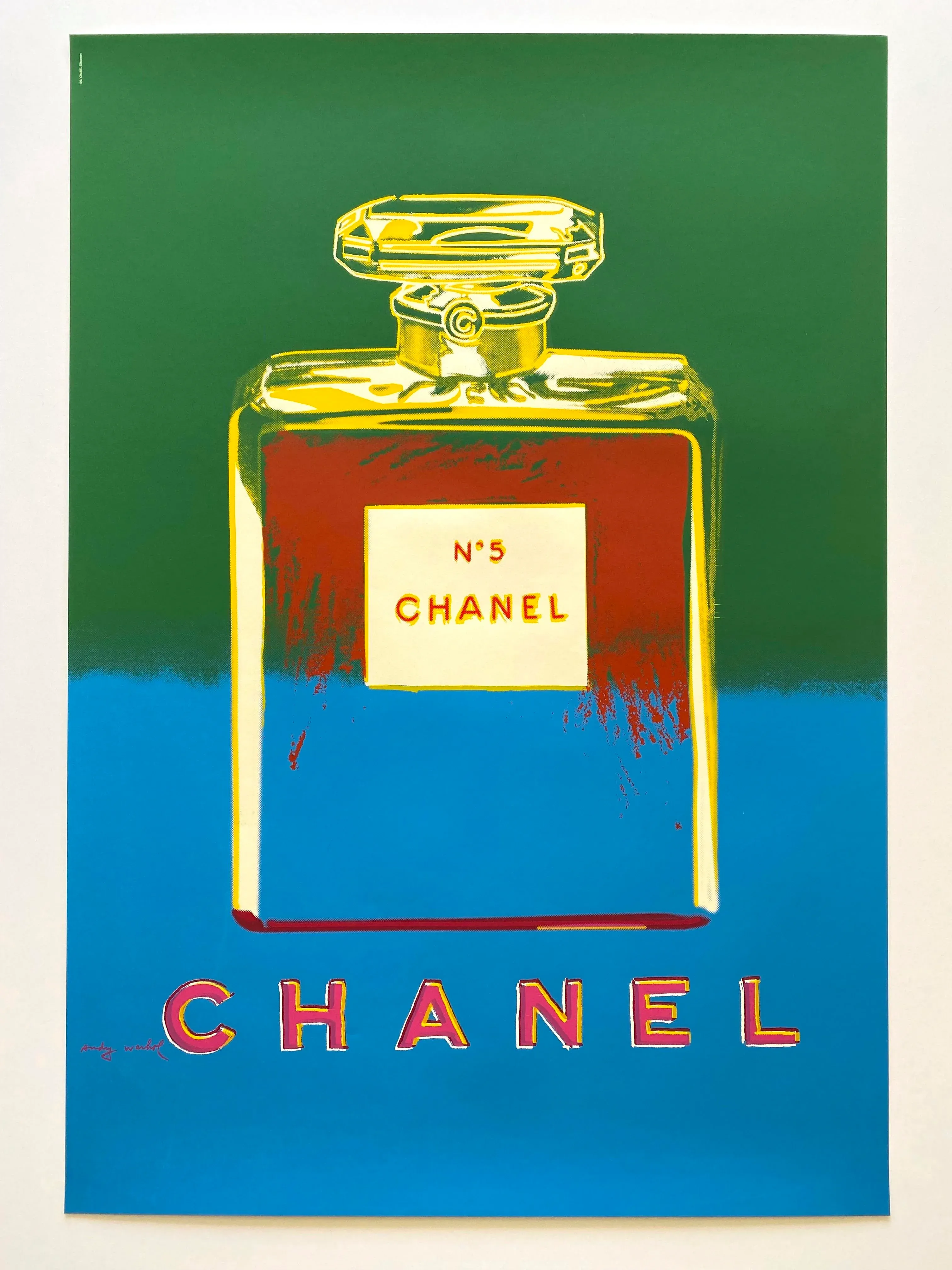 Andy Warhol Original Vintage Chanel No.5 Perfume Poster 1997 – The Ross Art  Group