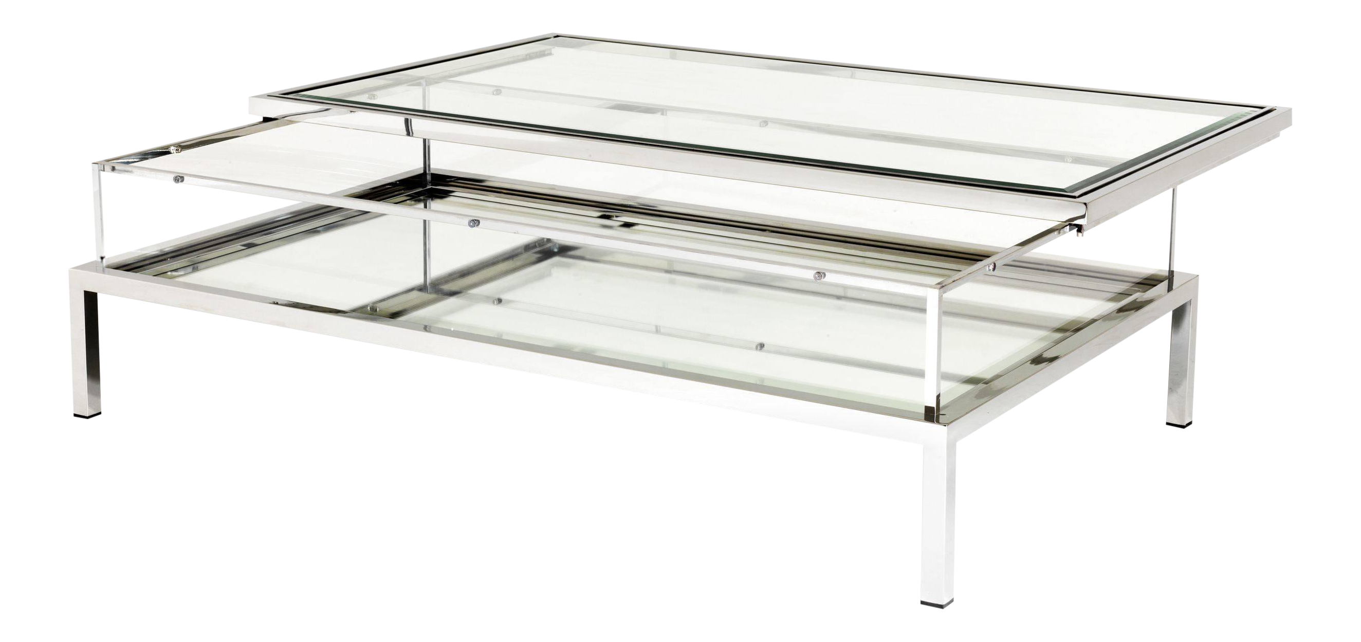Silver Sliding Top Coffee Table Eichholtz Harvey Chairish