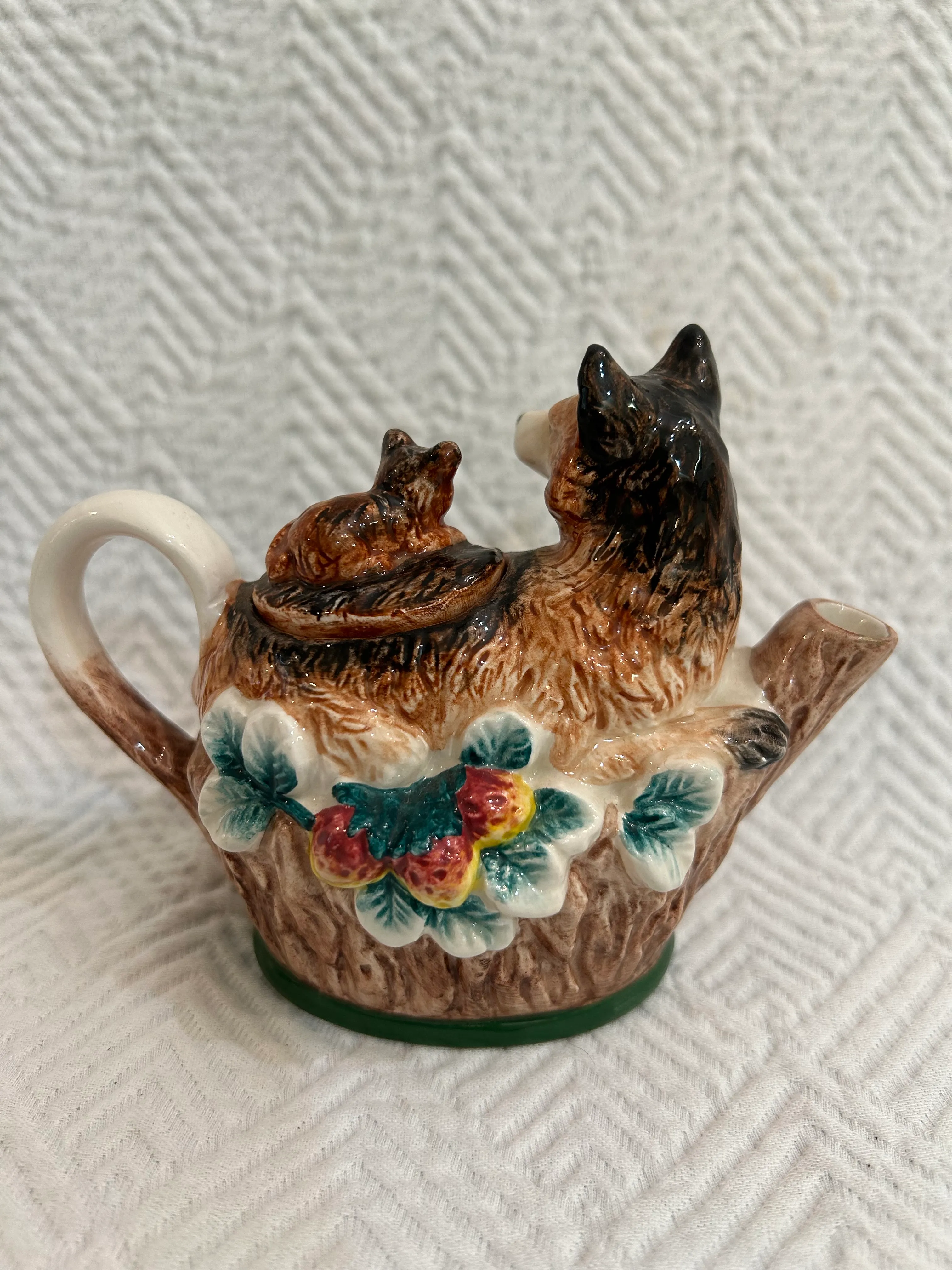 1990's Noritake “Royal Hunt” Red Fox Mini Teapot and Lid | Chairish