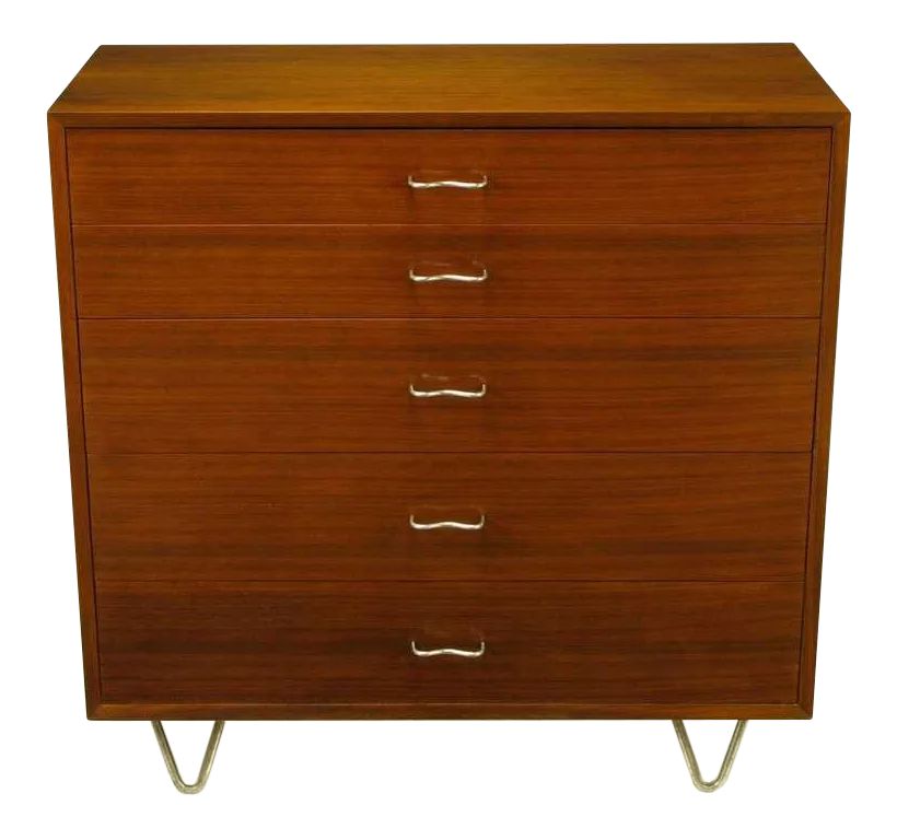 Nelson Mahogany FiveDrawer Tall Chest Chairish