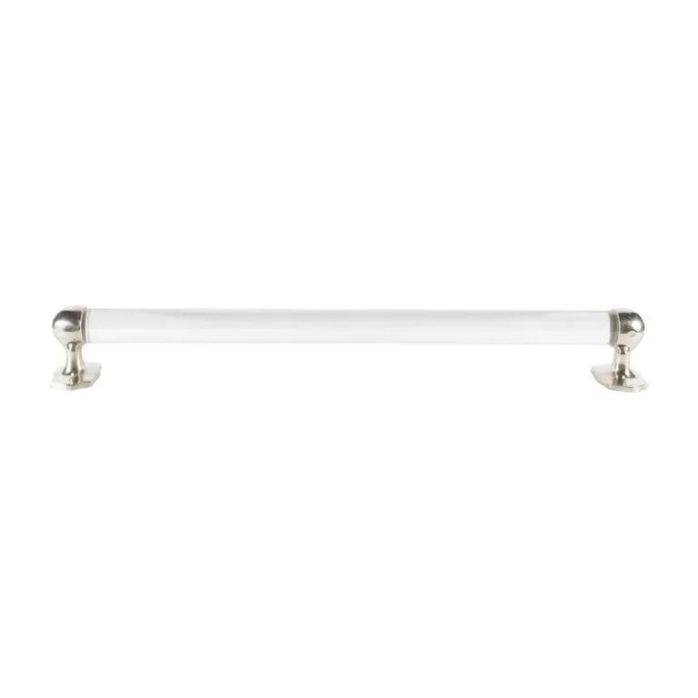 Mid-Century Modernist Lucite and Brushed Nickel Towel Rod, circa 1960