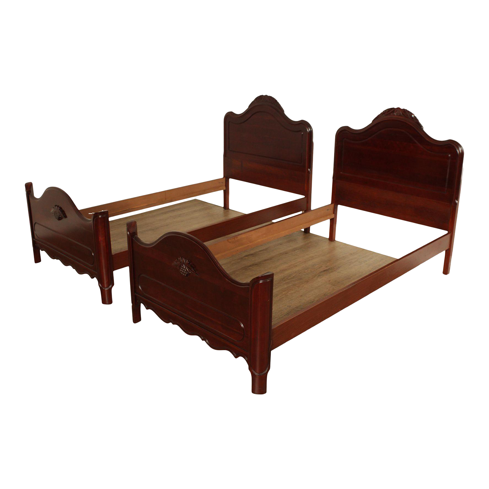 Davis Co. Lillian Russell Collection Cherry Twin Beds A Pair