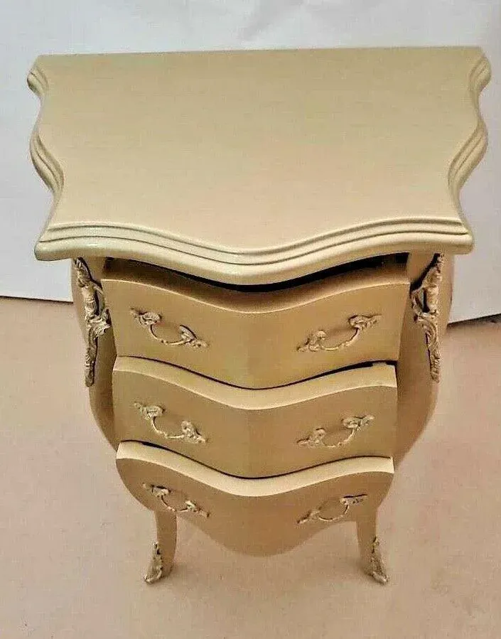 Golden Chest of Drawers Nightstand