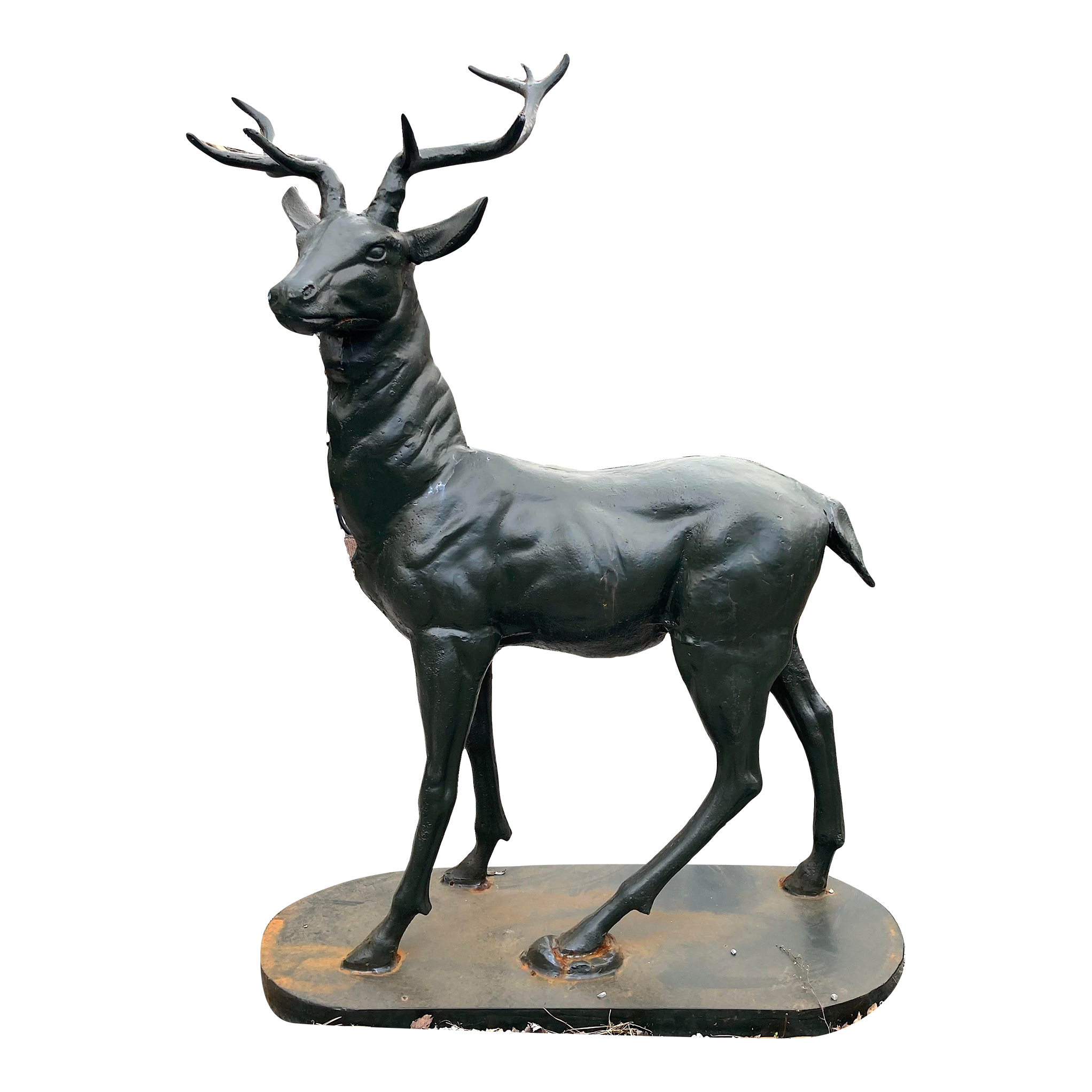 Cast Iron Deer Statue Chairish