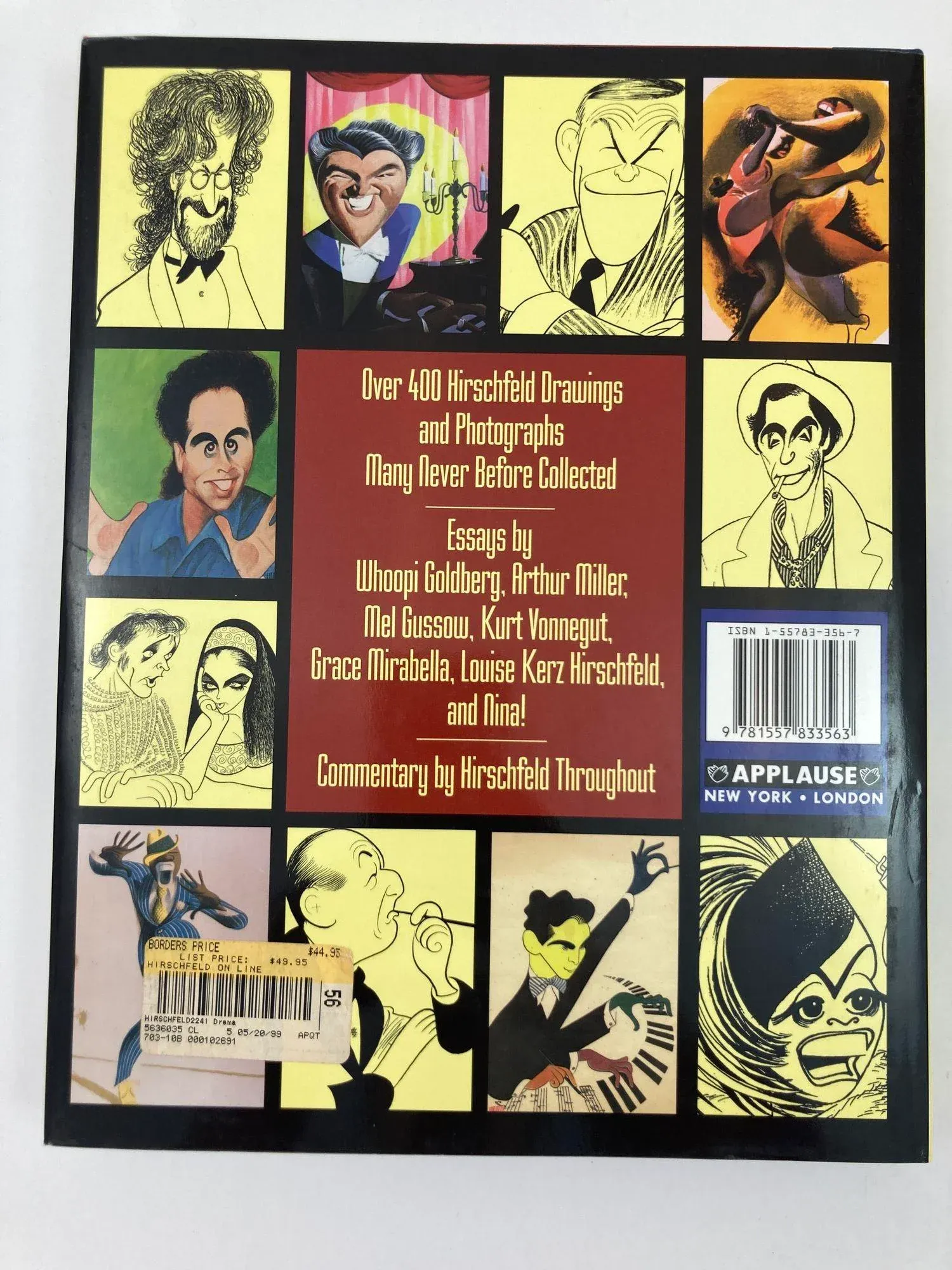 Hirschfeld on Line Hardcover Book by Al Hirschfeld