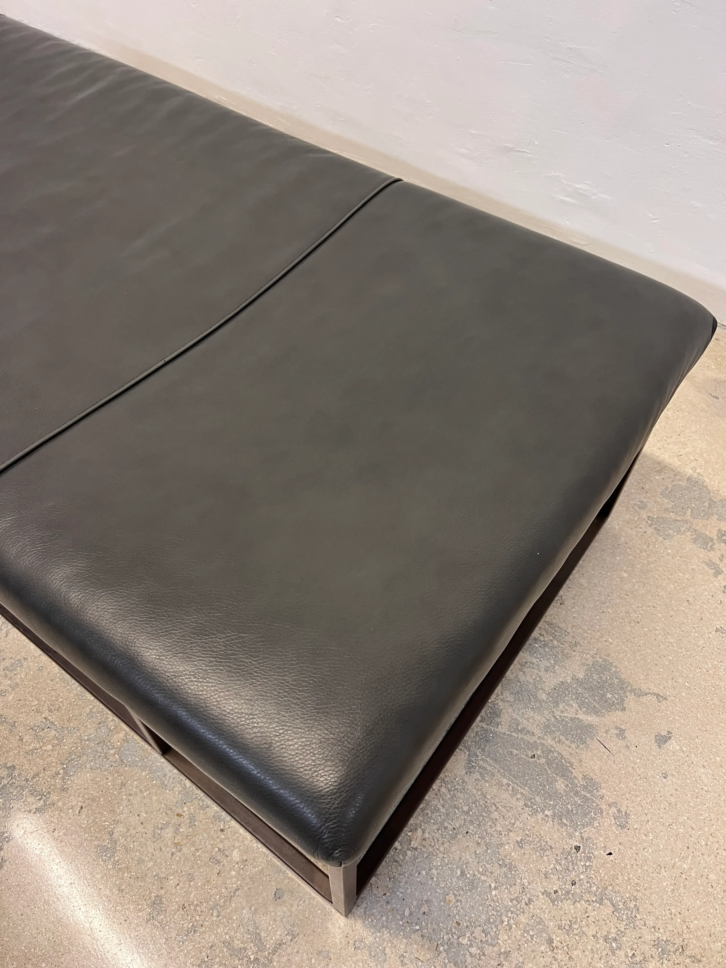 Mitchell gold leather ottoman online