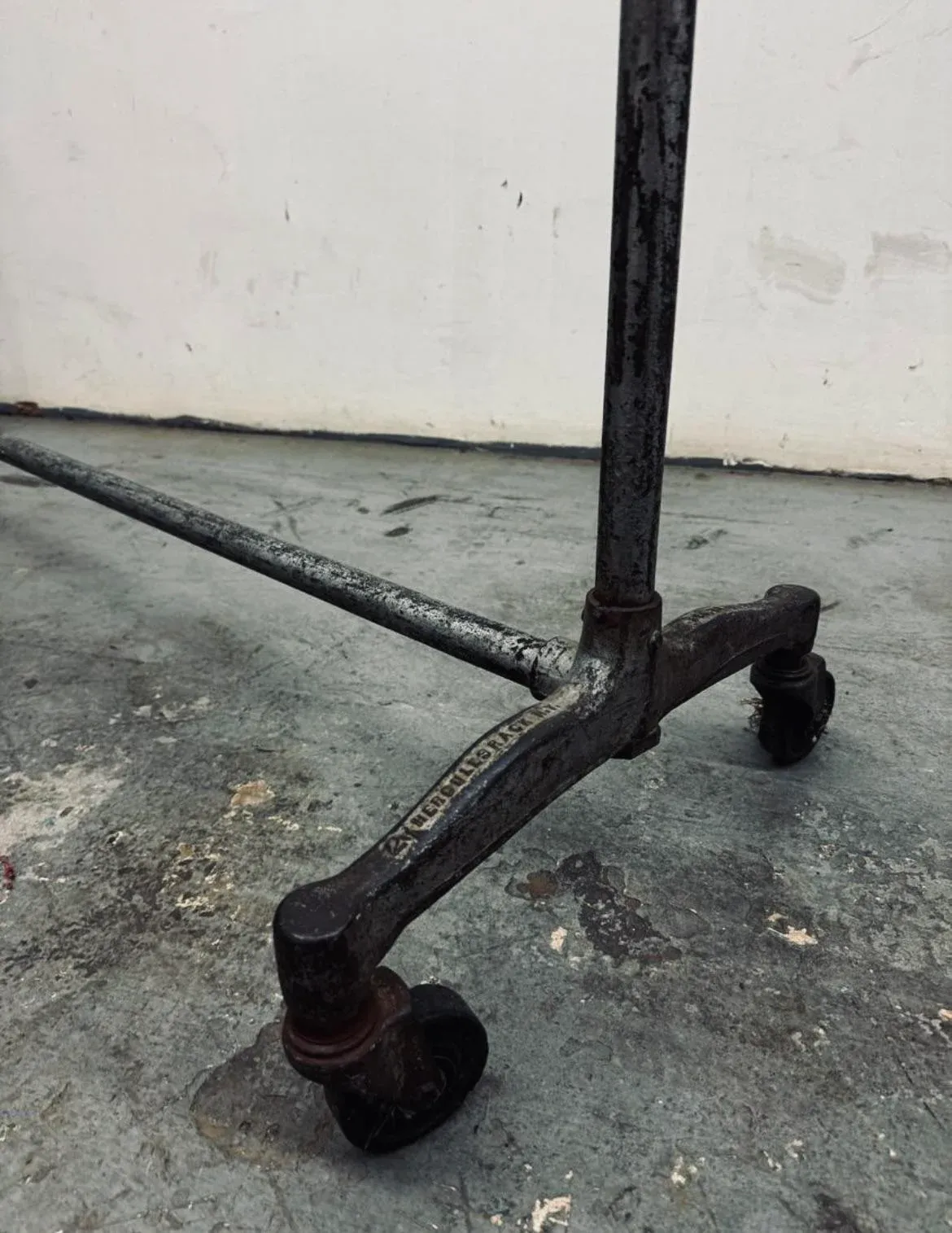 Vintage 1910 Cast Iron Clothing Rack Stamped New York Chairish