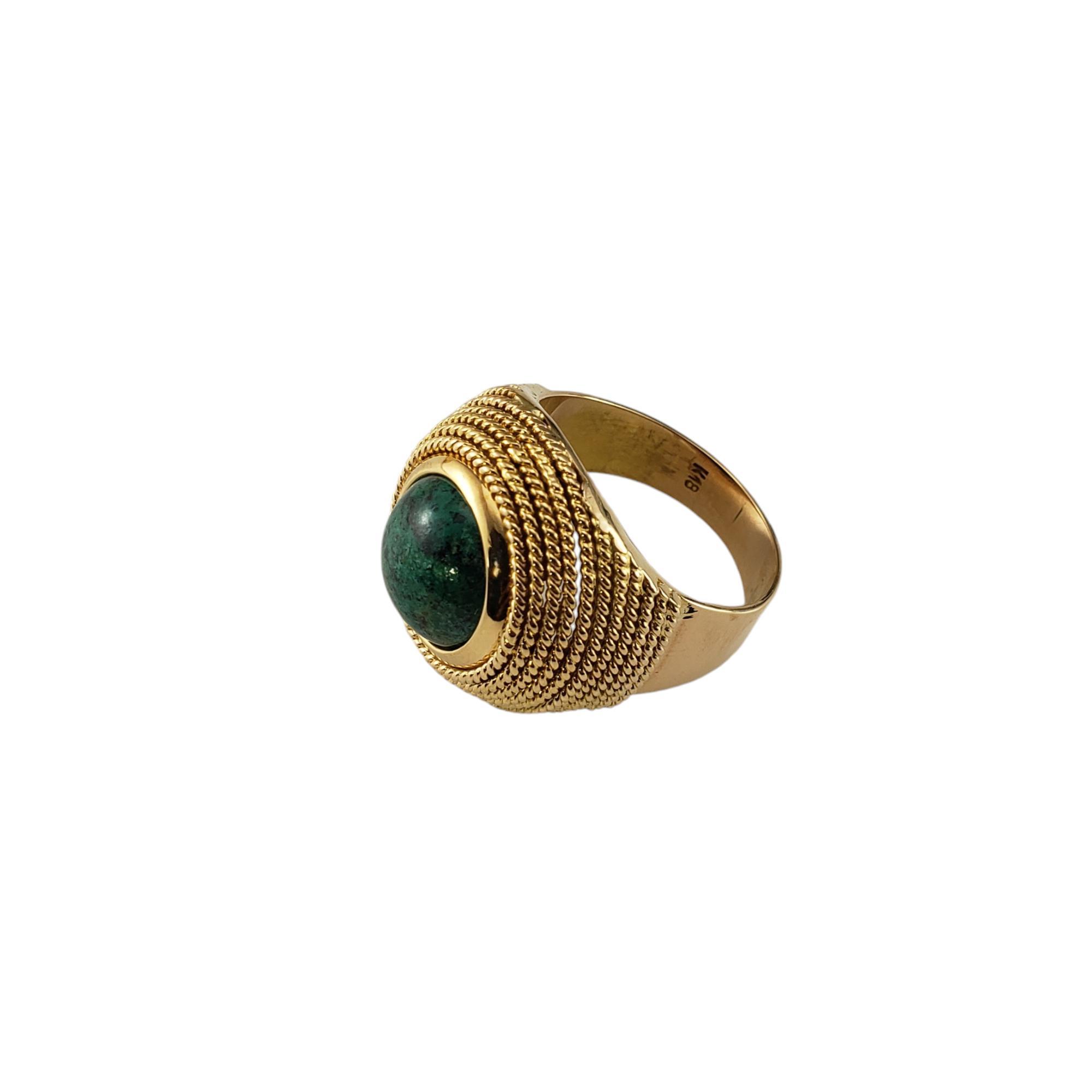 Mid 20th Century 18 Karat Yellow Gold Jasper Chalcedony Ring