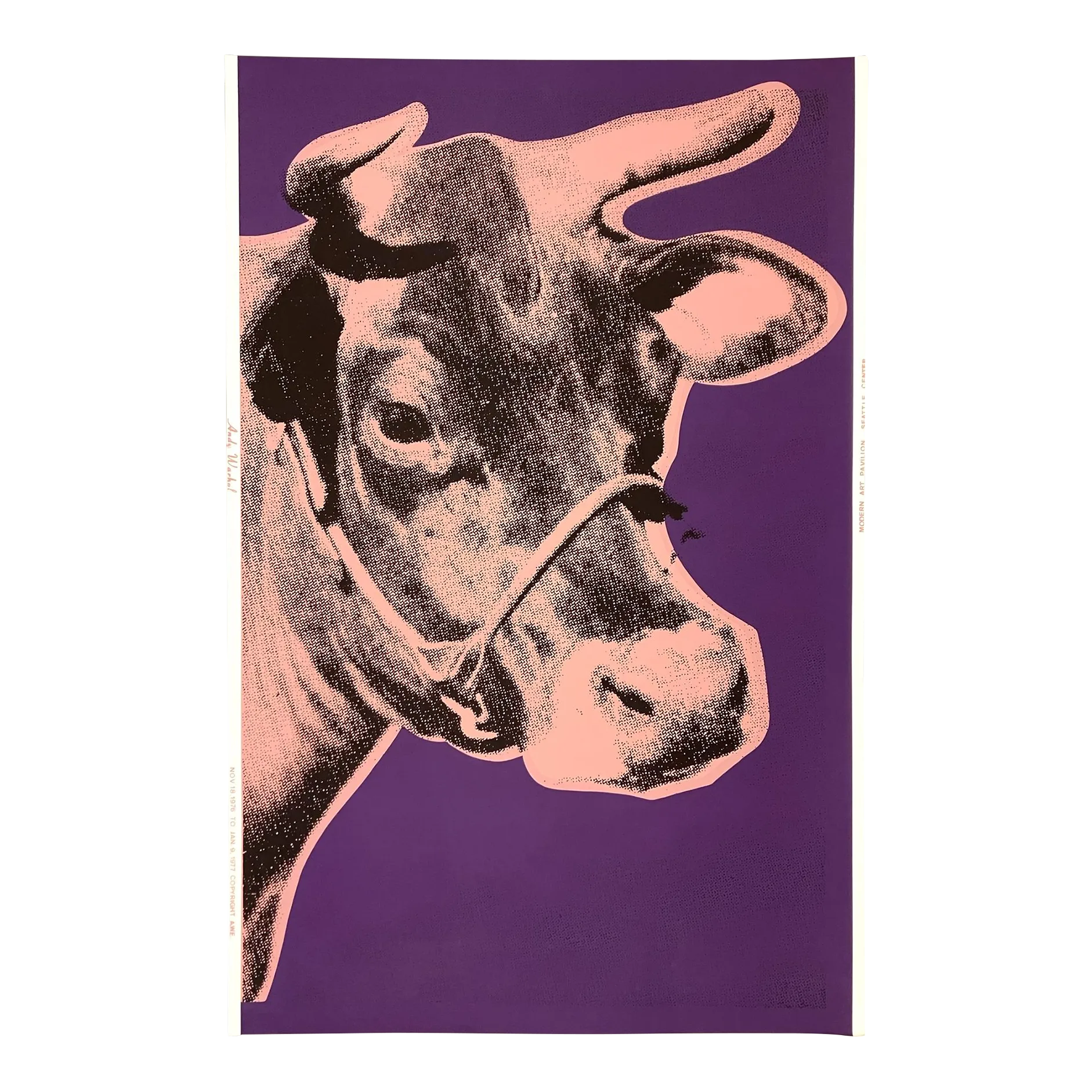Andy Warhol Cow (Pink and Purple) 1976 Modern Art Pavilion