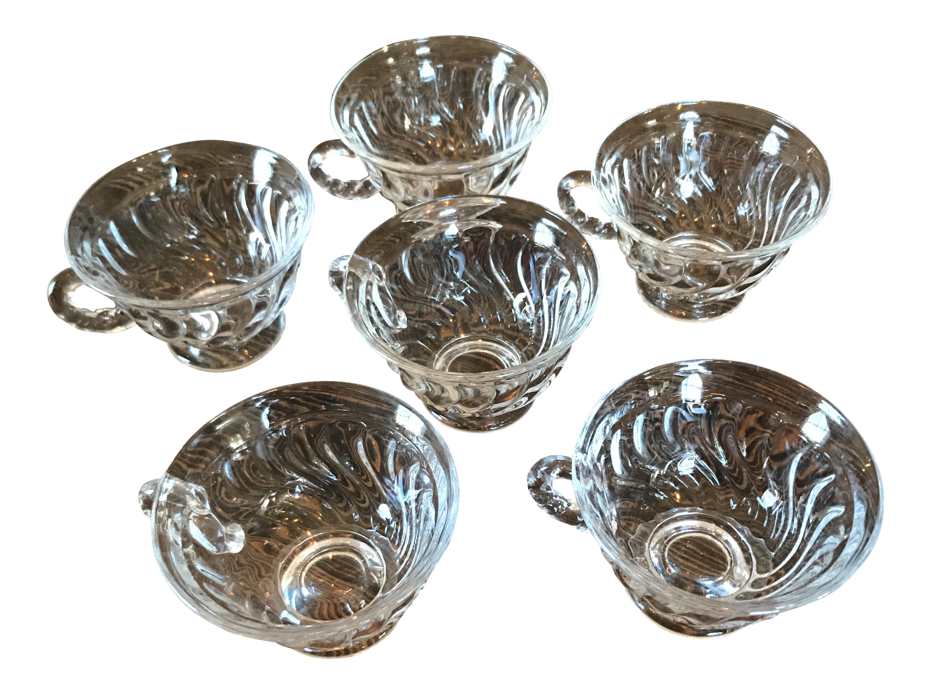 Vintage Glass Dessert Bowls Set of 6 Chairish