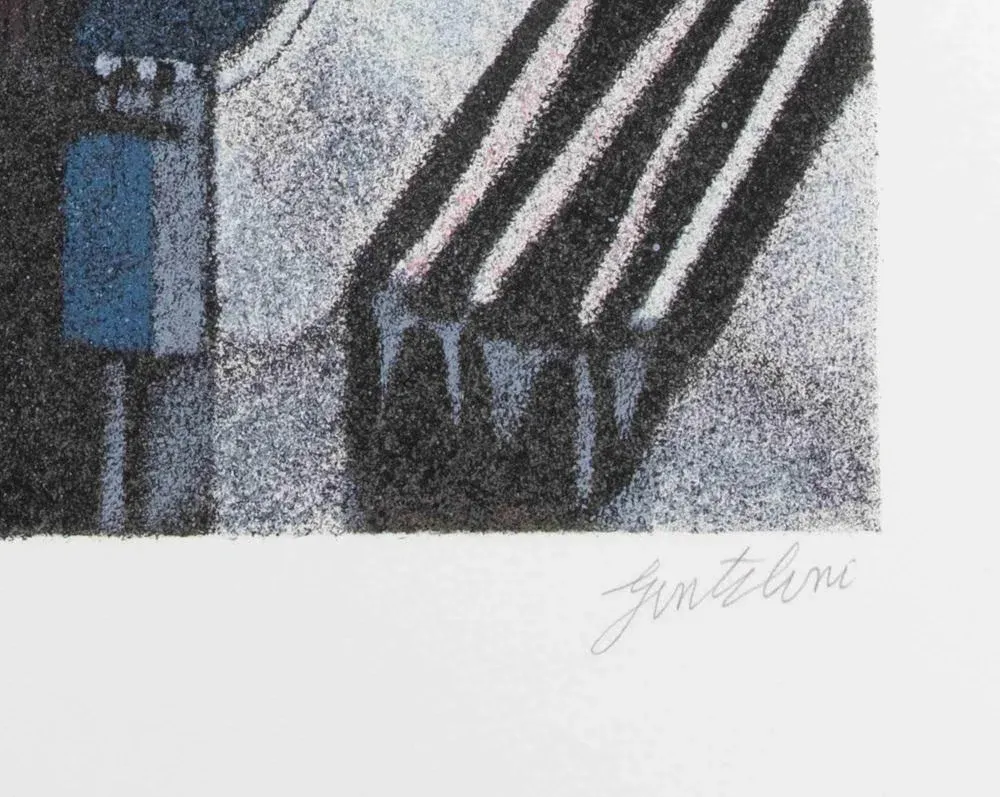 Franco Gentilini, Church, Screenprint, 1970s