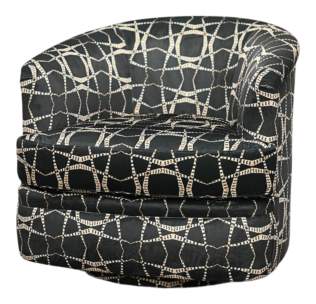 1970s Vintage Swivel Tub Chair Chairish