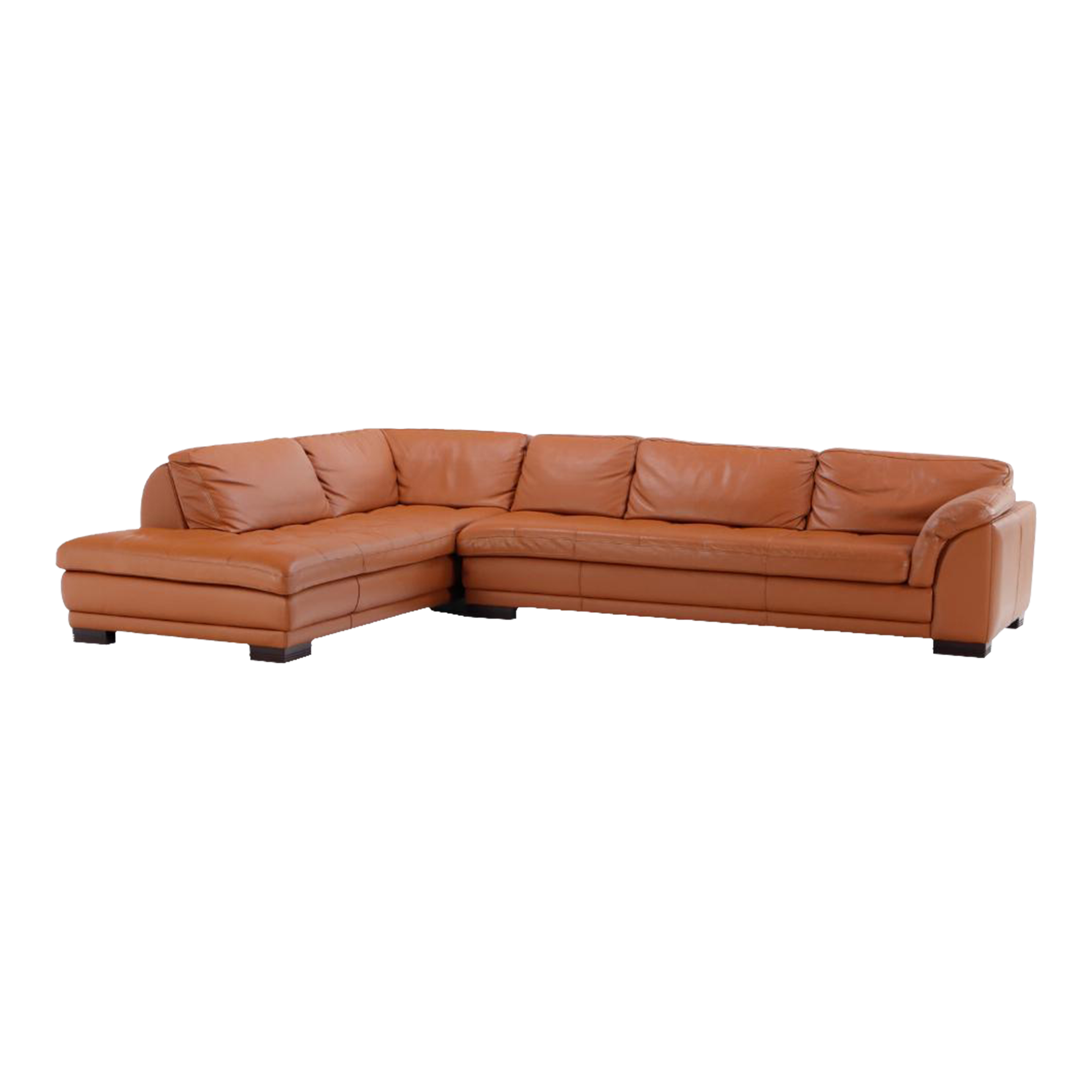 A French Roche Bobois Leather Sectional Sofa. Chairish