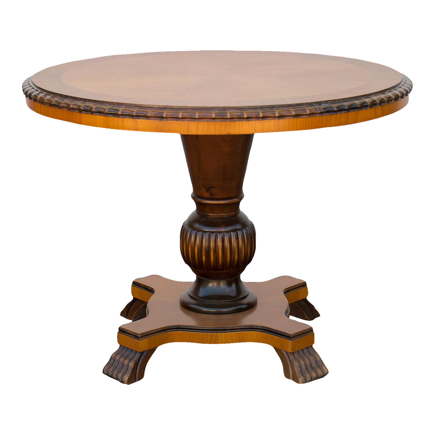 Swedish Art Deco Round Pedestal End Table Chairish