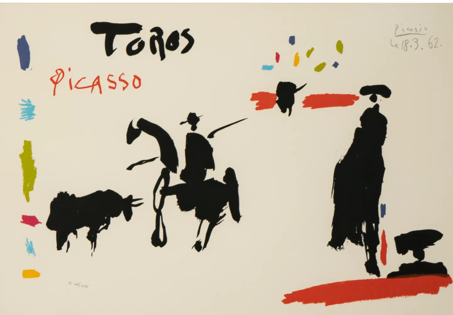 Pablo Picasso Lithograph – Toros Y Toreros, 1962, Framed | Chairish