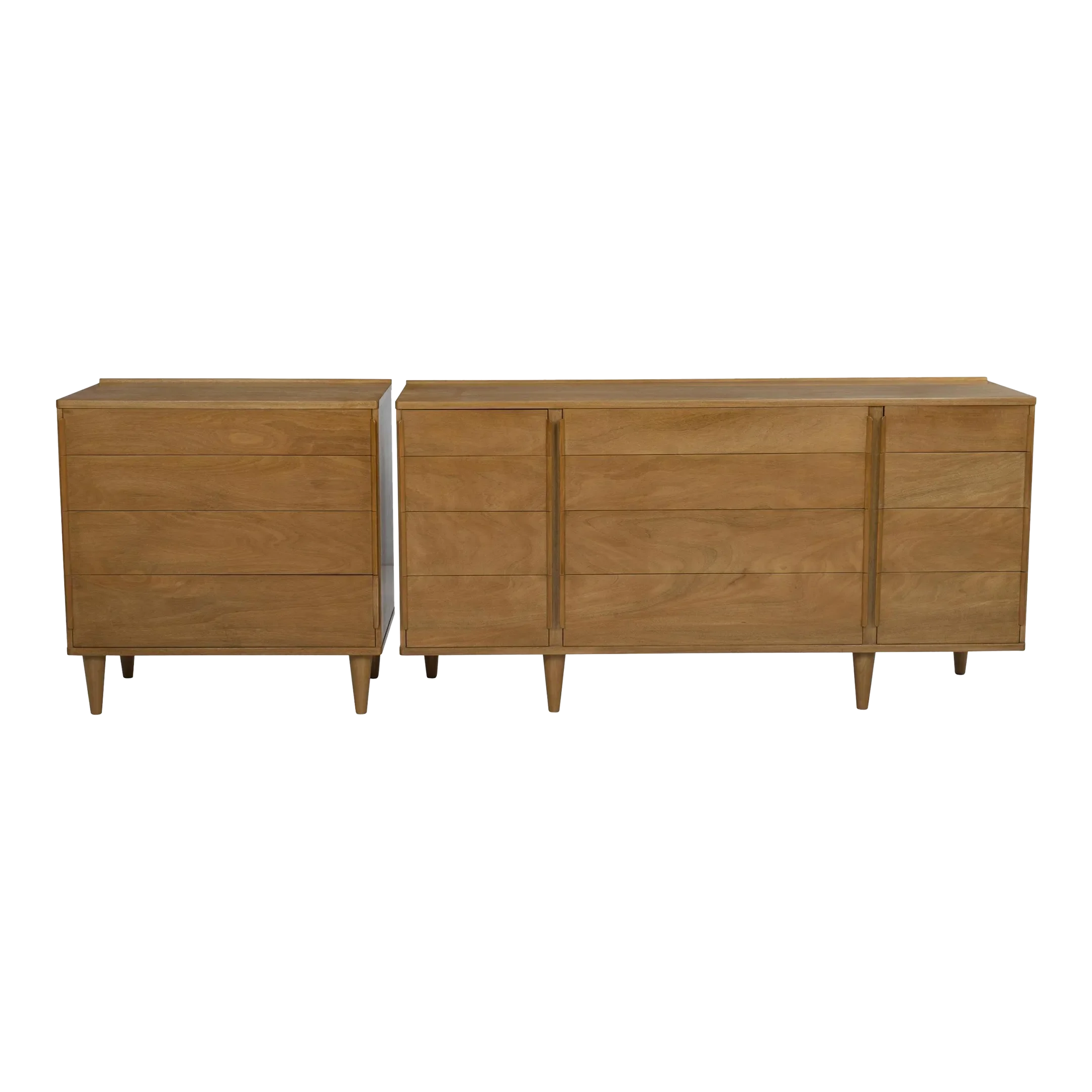 Edward Wormley for Dunbar Matching Dresser Set in Mahogany Wood A