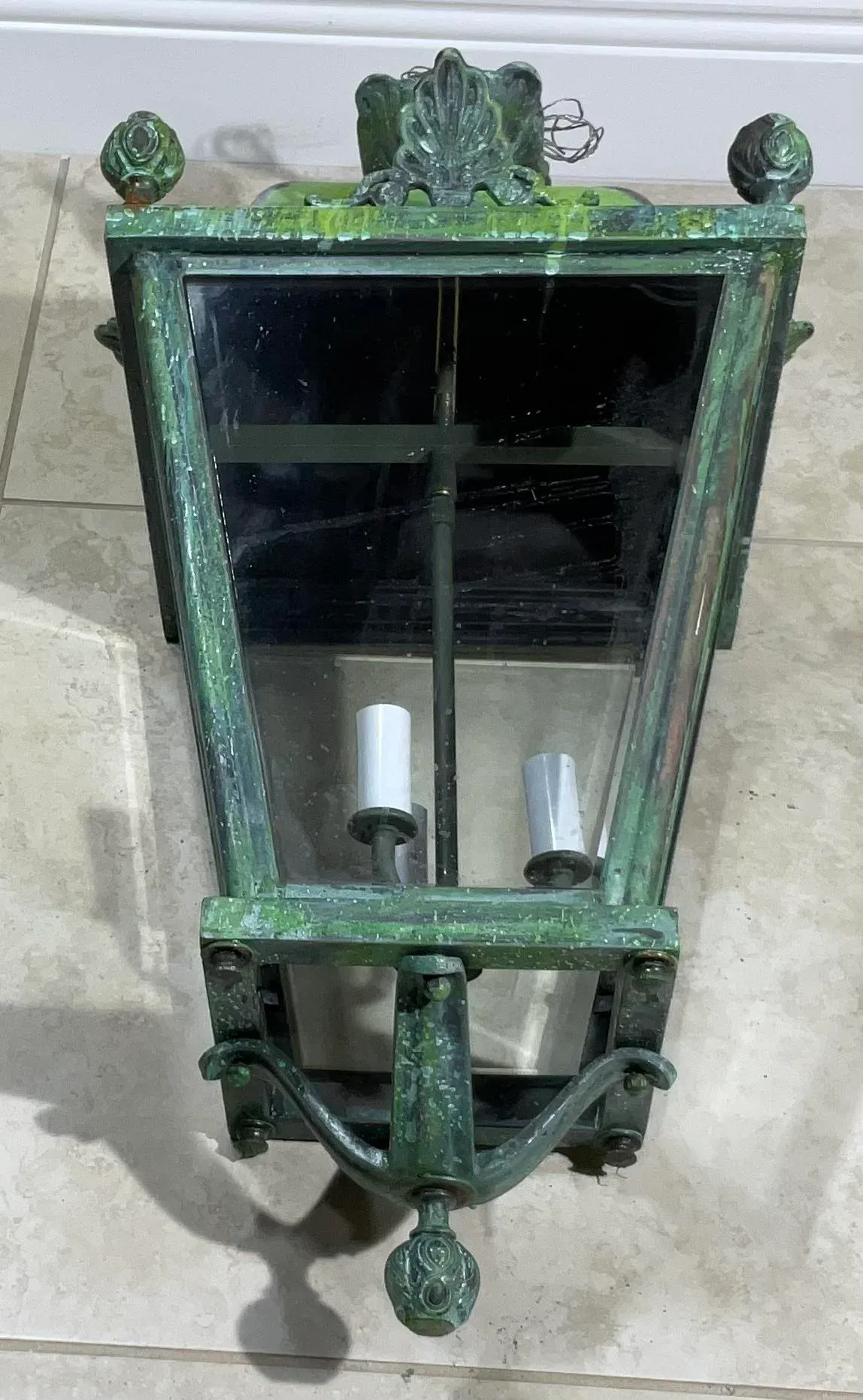 【美品】オール真鍮製　NAVIGATOR'S LANTERN ヴィンテージ Vtg Tung Woo Masthead Copper Nautical Lantern Glass
