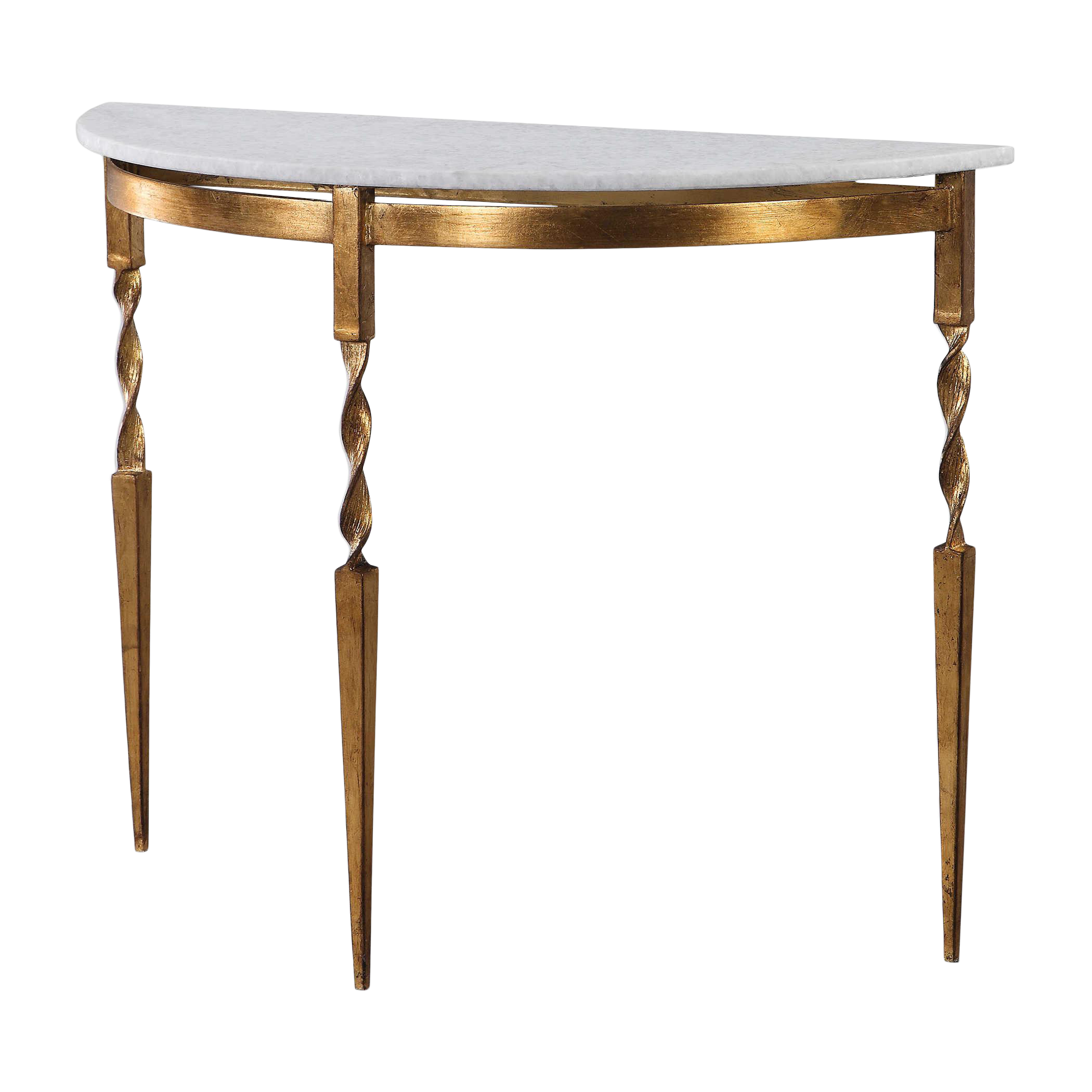 Marble Demilune Console Table Chairish