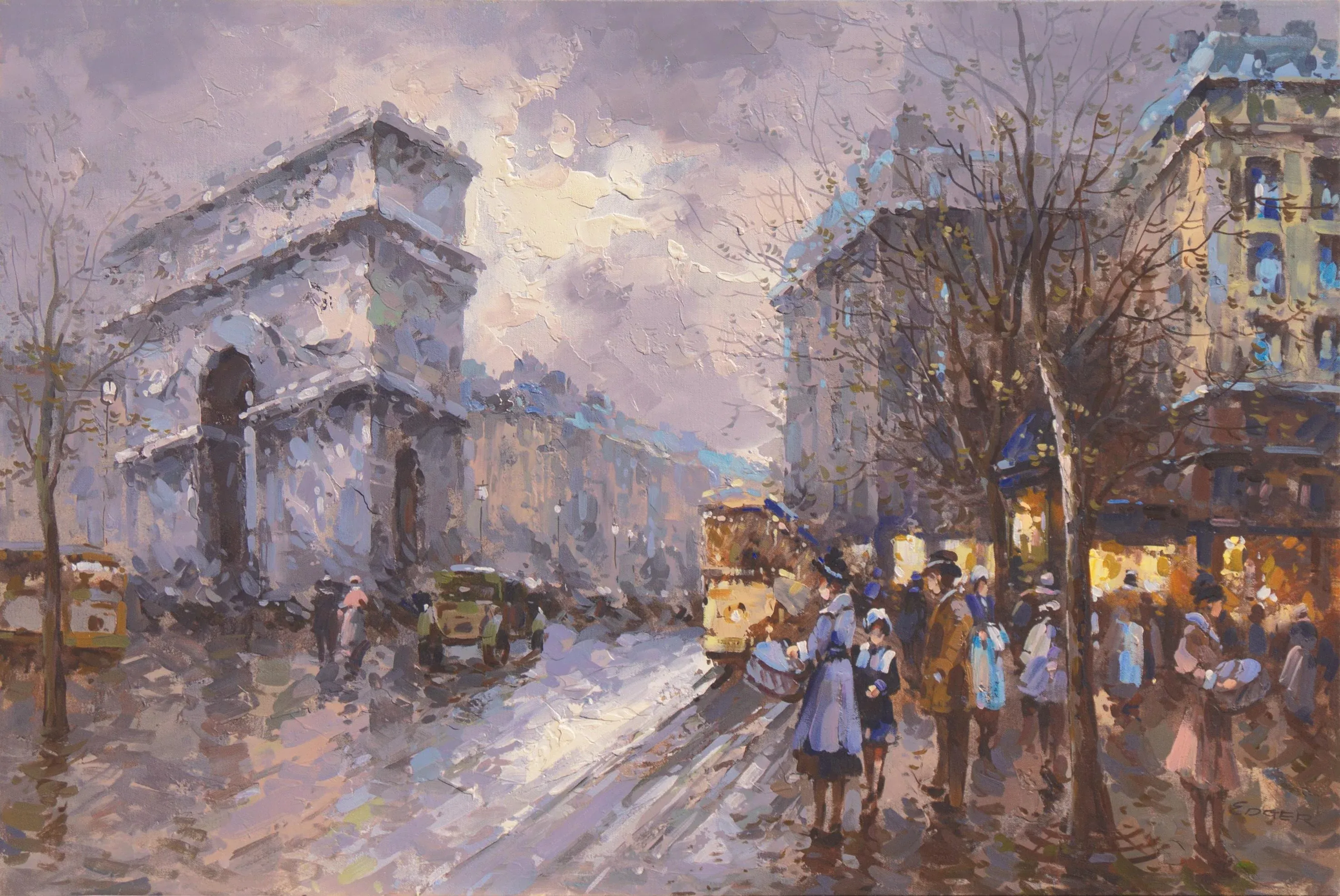 Arc De Triomphe on the Champs-Élysées, Paris in the Rain