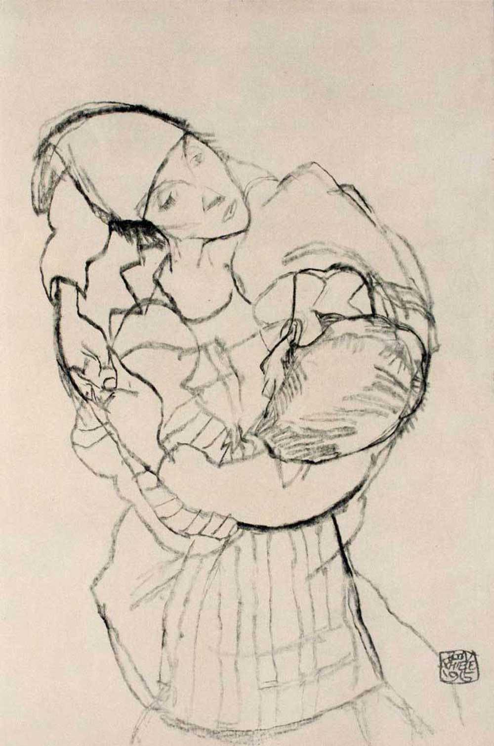 Egon Schiele Lithograph Signed #'Ed Limited Ed.100 “The