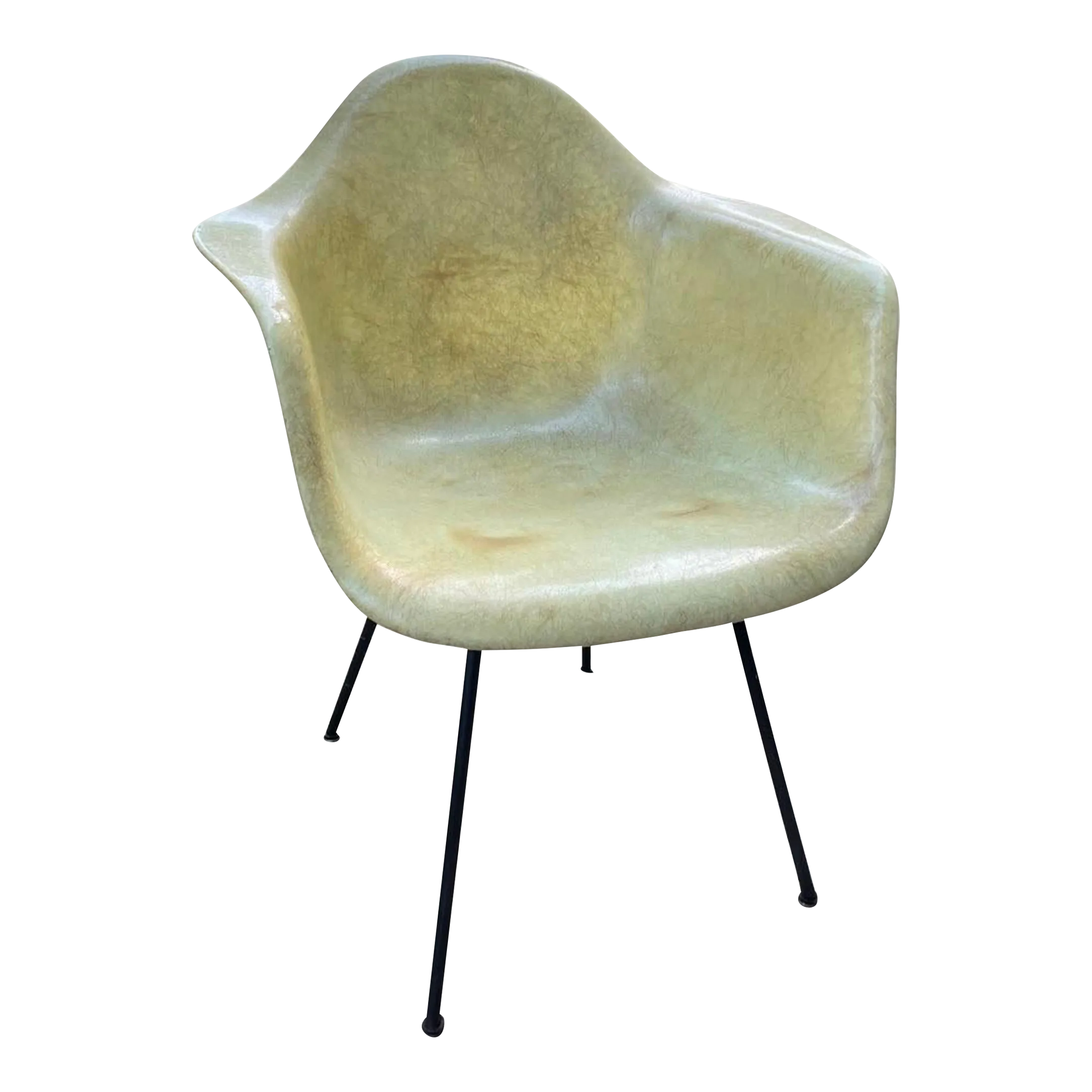 1950s Eames 1st Generation Rope Edge Shell Armchair by 1950s Eames 1st Generation Rope Edge Shell Armchair by