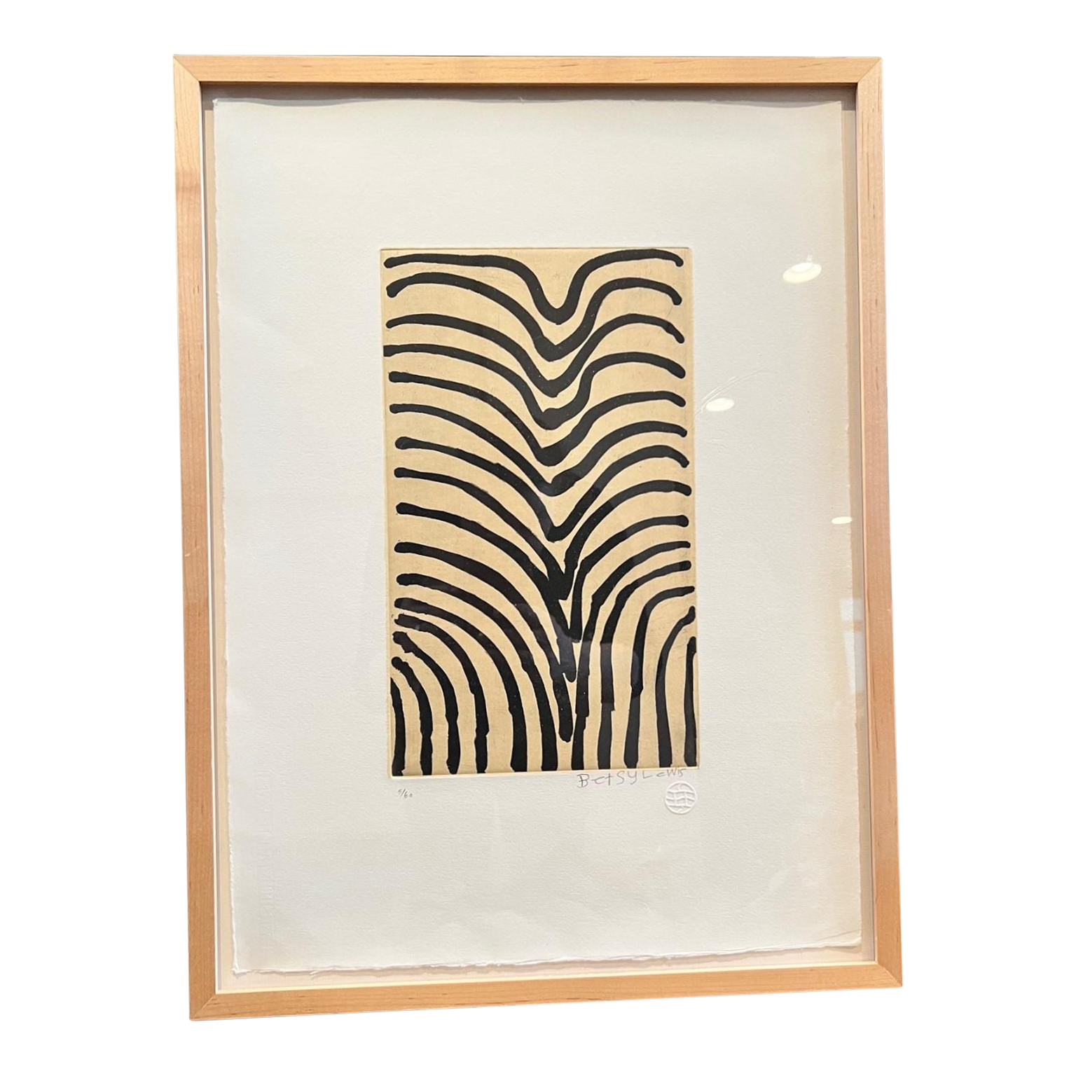 2006 Numbered Etching on Paper Australian Aboriginal Art by Betsy Lewis