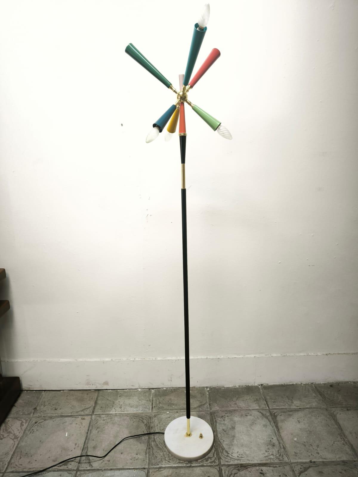 Vintage Sputnik Floor Lamp from Stilnovo, 1960s