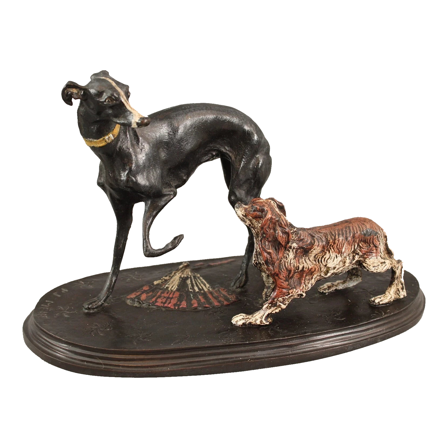 Marcel Paris ブロンズ 花瓶「Marsely Paris」彫刻家署名 19thc French Signed p.j. Mene Cold Painted Bronze Sculpture of