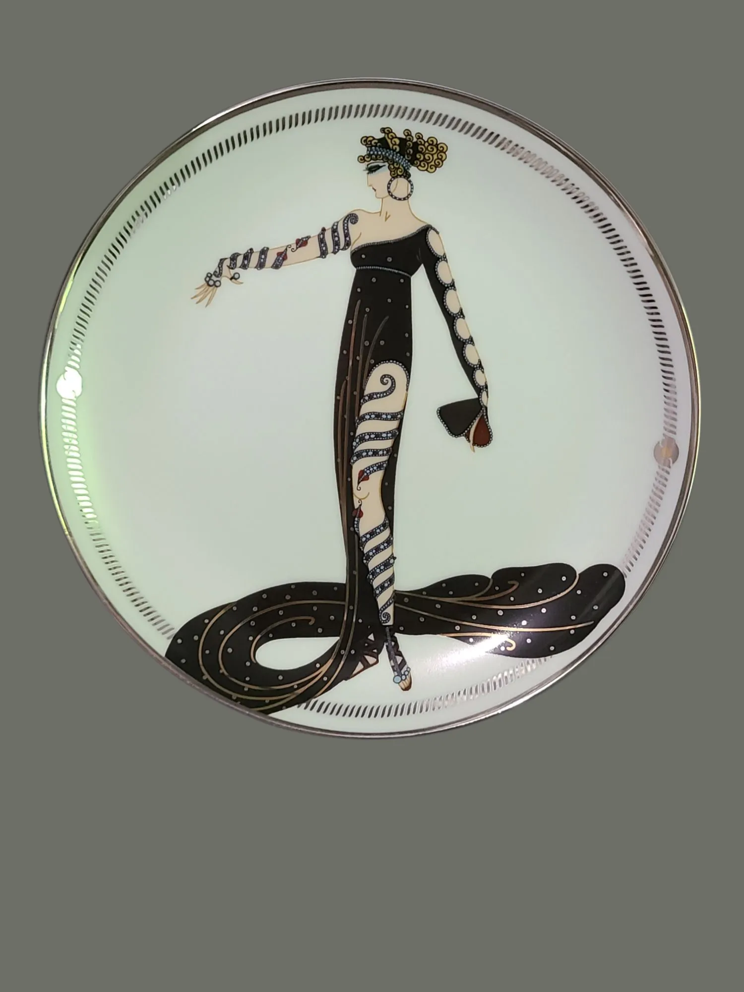 Late 20th Century House of Erte Franklin Mint Limited Edition Art