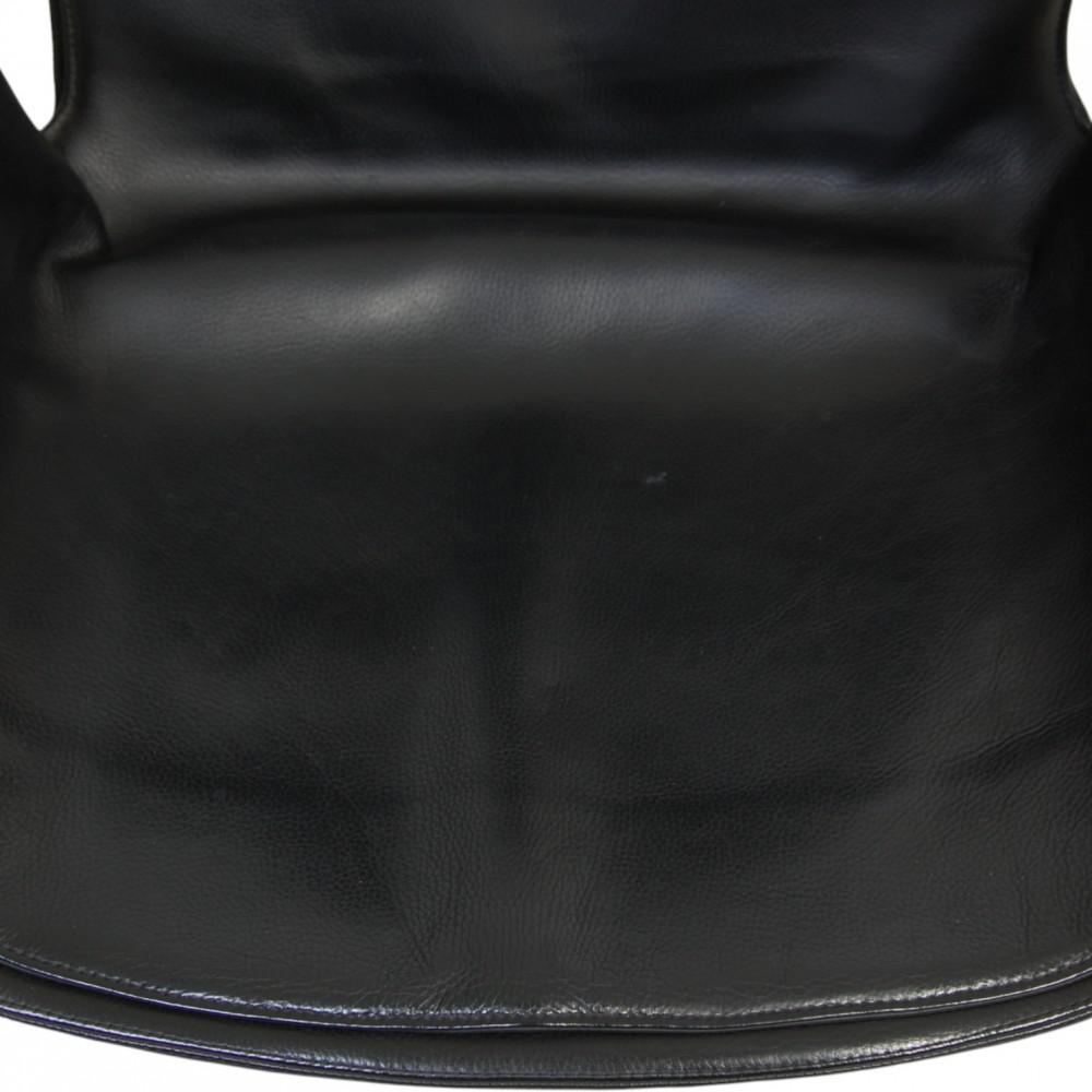 Tulip Chair in Black Leather from Fabricius and Kastholm, 2000s