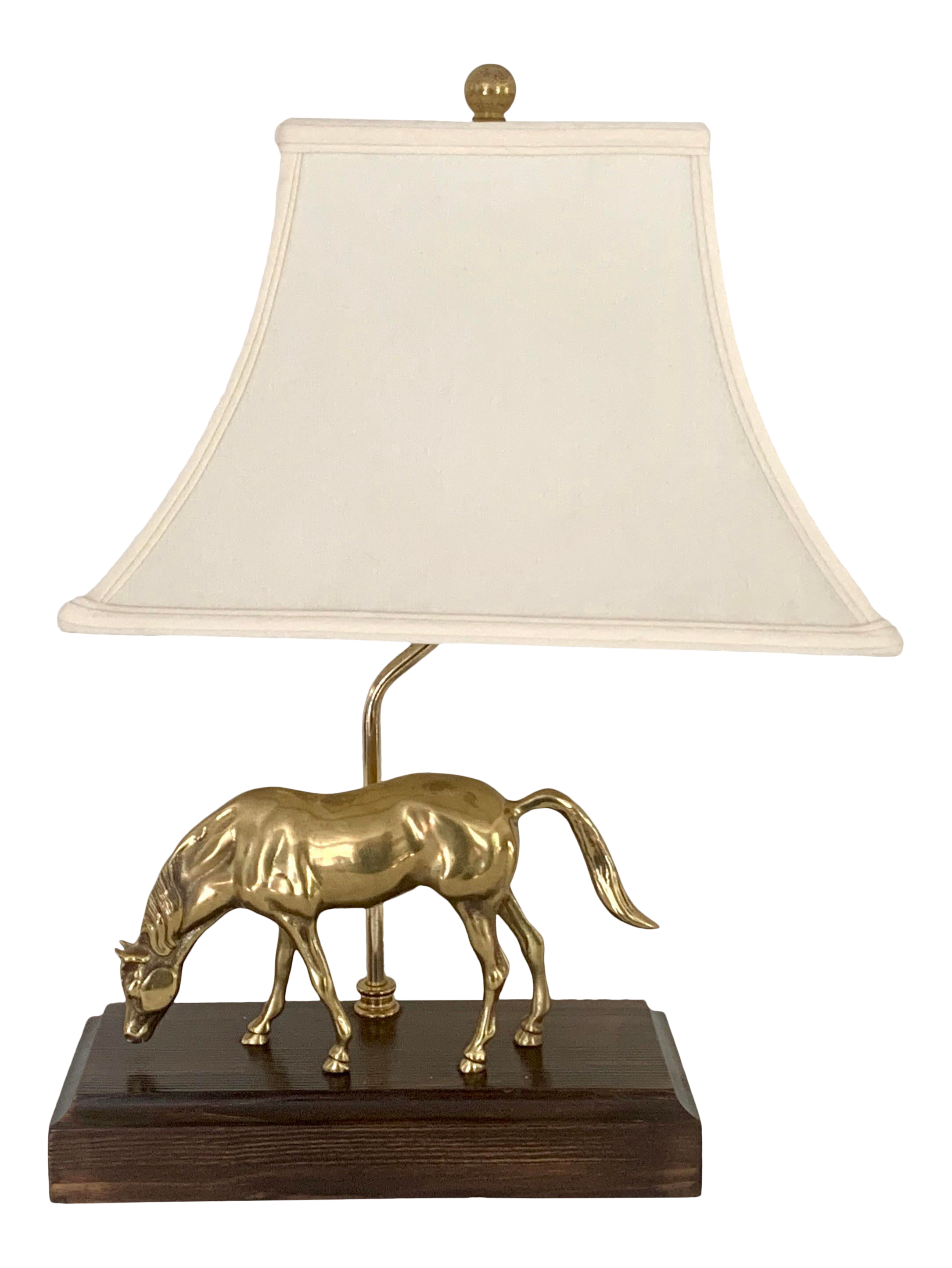 equestrian table lamp