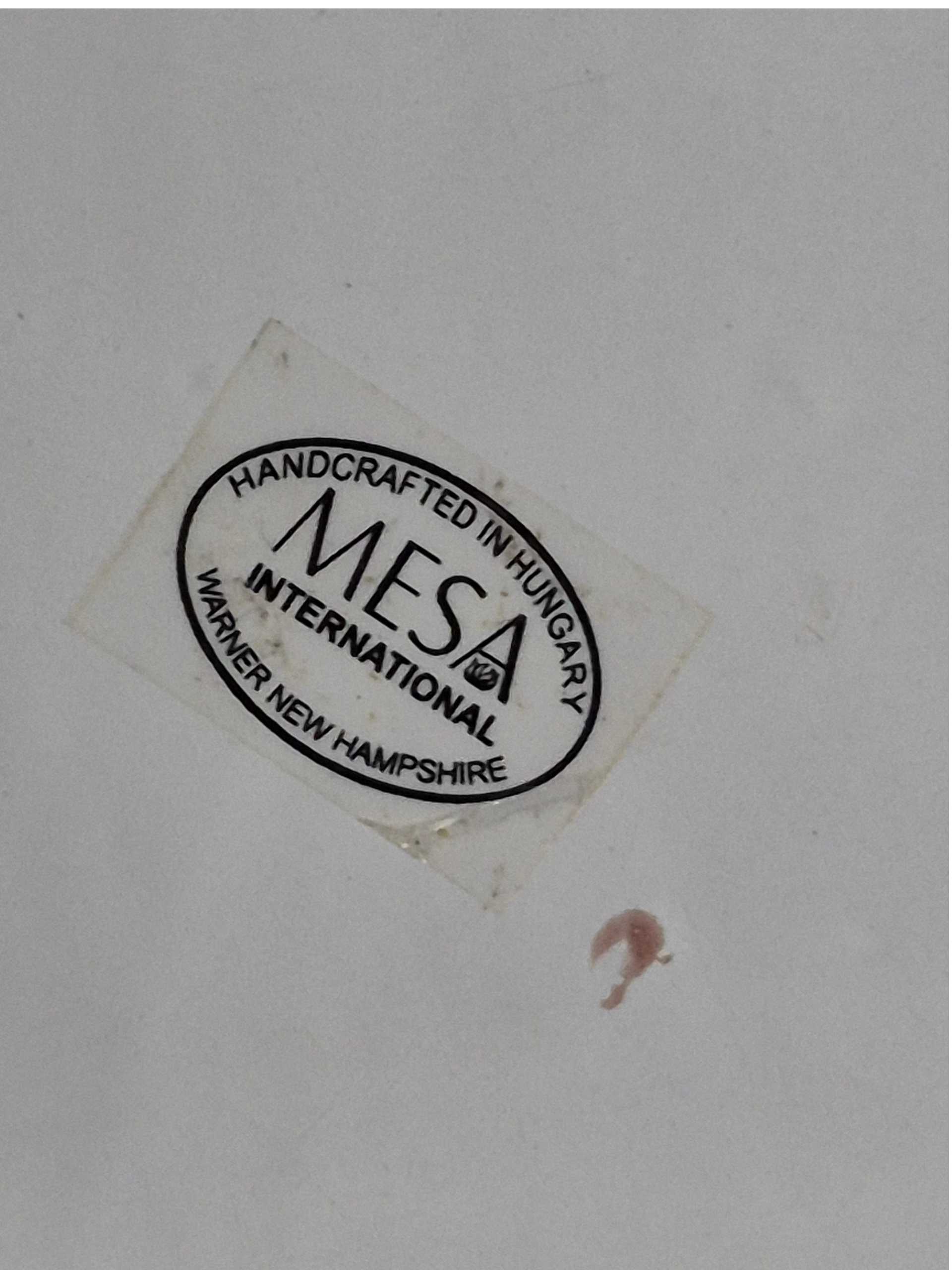 Late 20th Century Mesa International Handcrafted in Hungary Warner New Hampshire Casserole Dish