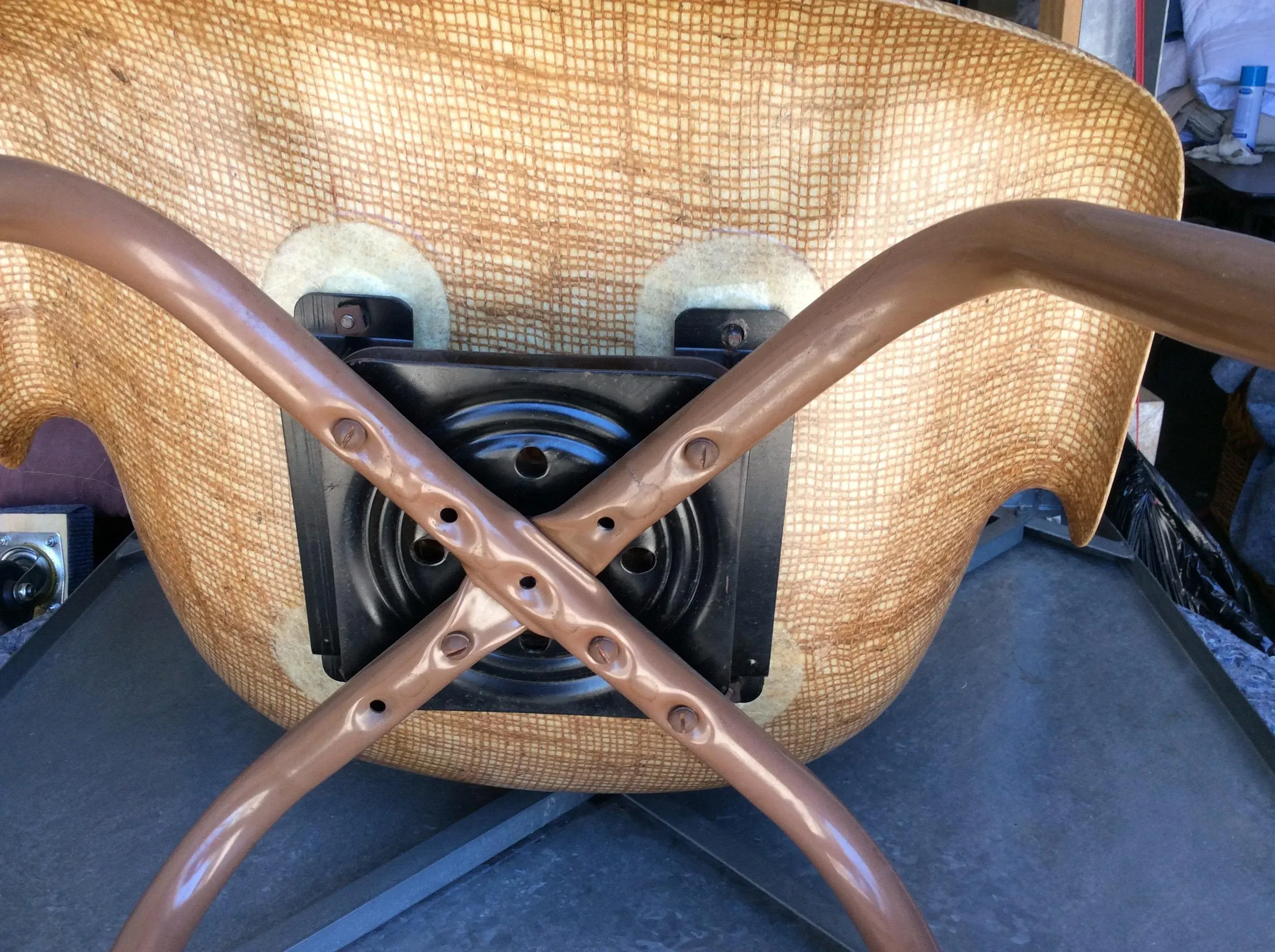 Vintage Fiberglass Swivel Chair Chairish