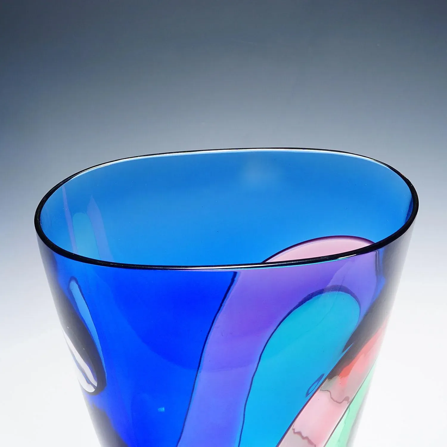 Large Carnevale Vase by Vetreria Archimede Seguso Ca. 1980s