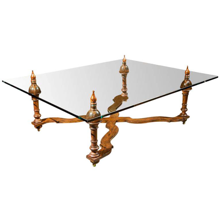 So.. 60s Glass Top Coffee Table Chairish