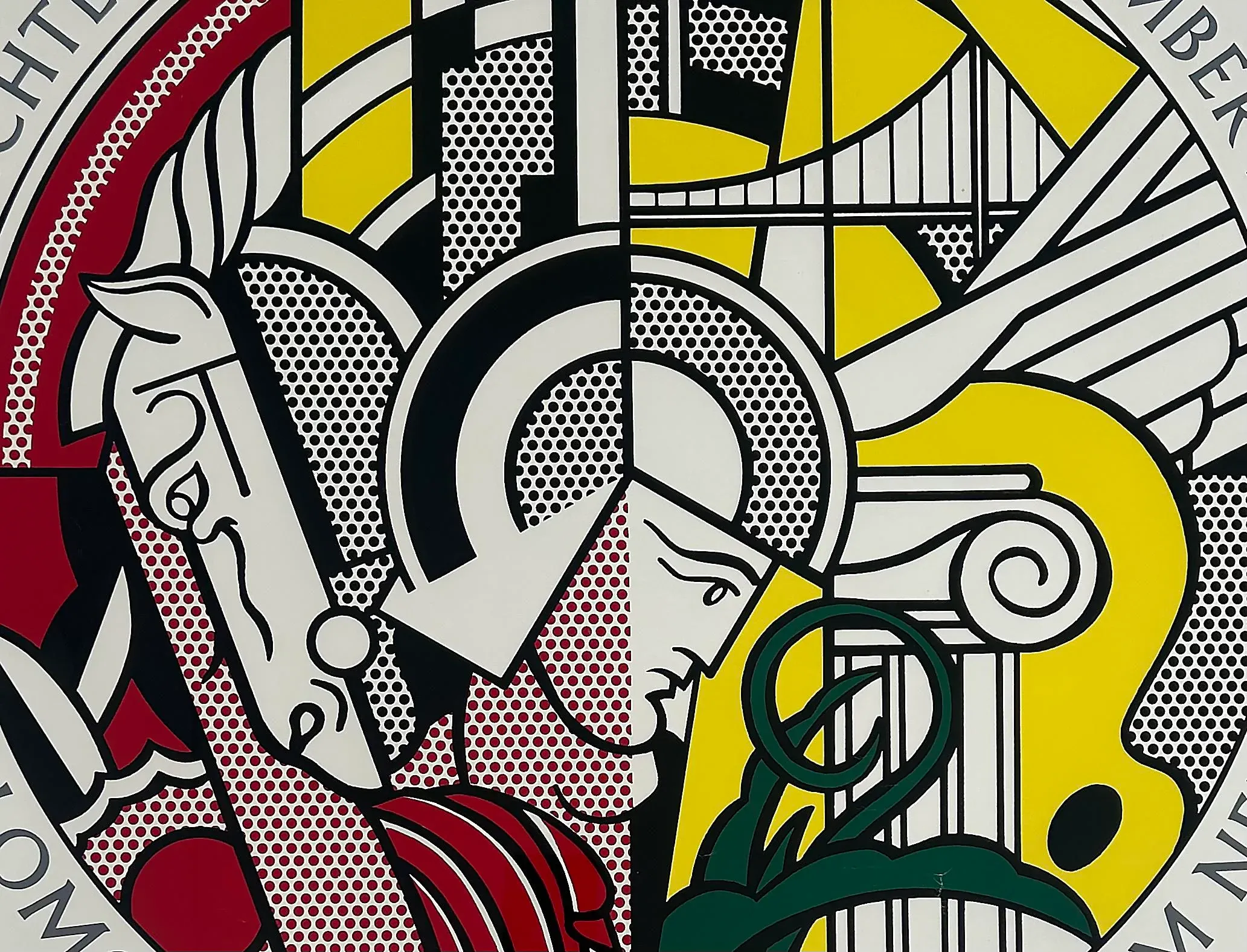 1969 Roy Lichtenstein Guggenheim Museum Exhibition Poster, Framed
