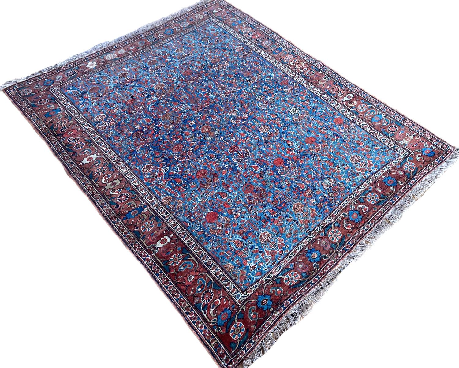 Afshar Wool Rug, 1890s