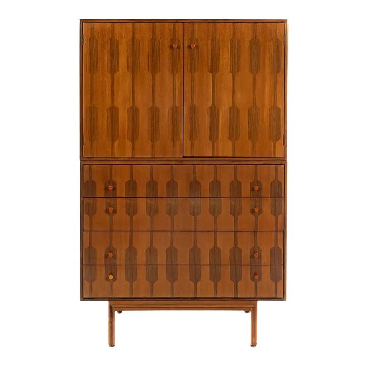 Romweber MidCentury Rosewood Gentleman's Chest Chairish