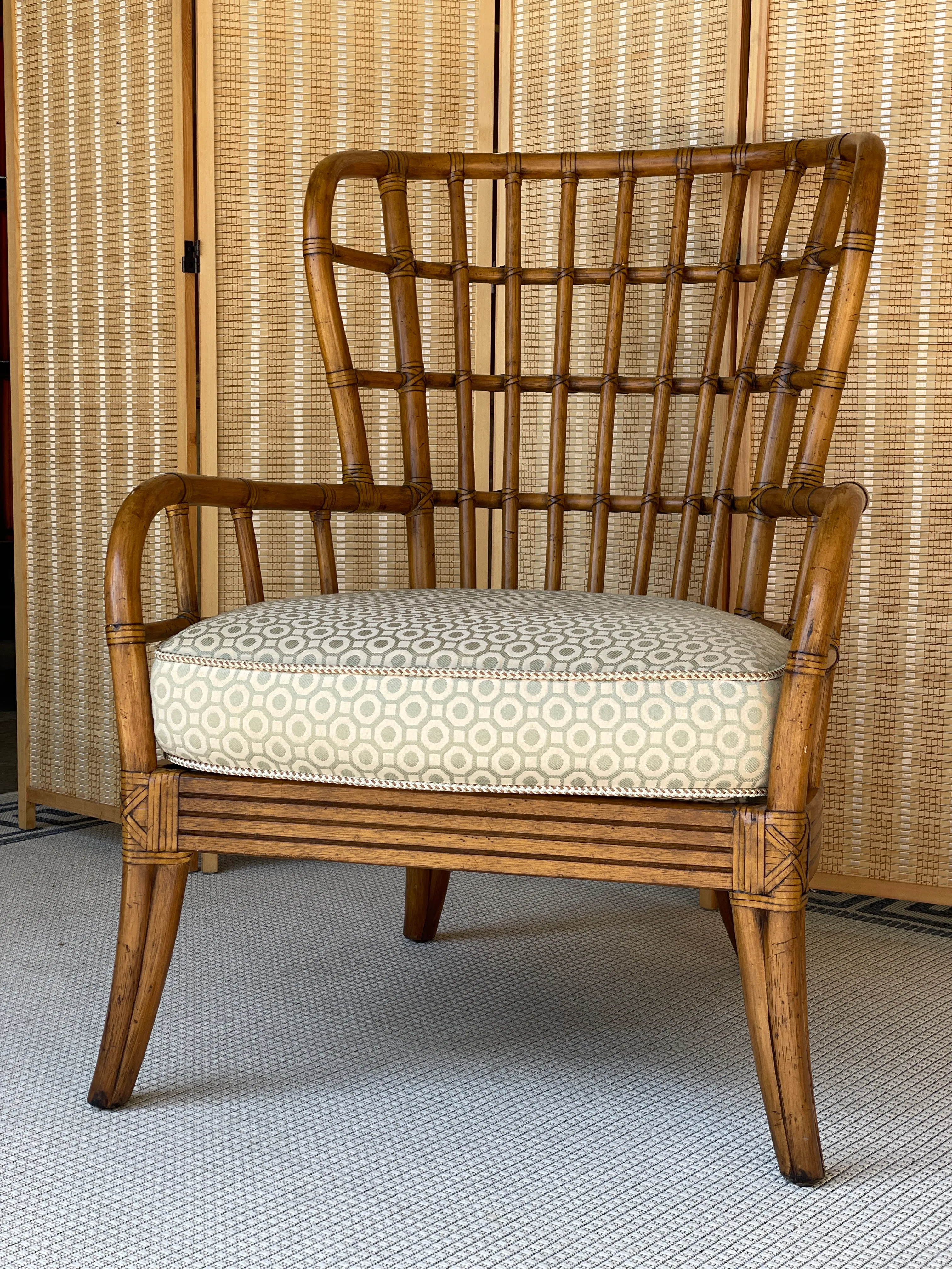 Tommy Bahama Tropical Wing Back Occasional Chair Chairish