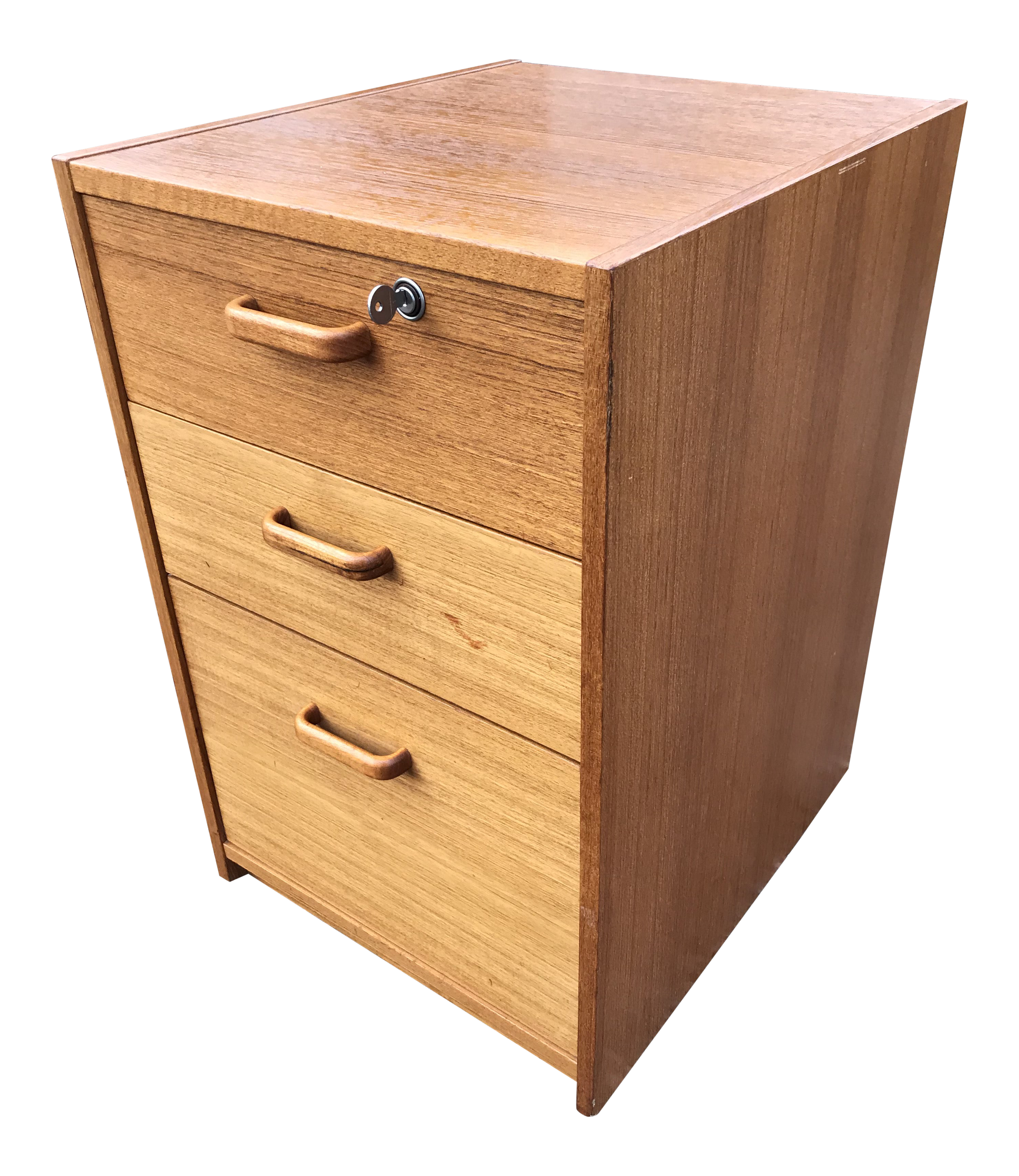 Danish Teak File Cabinet On Casters By Jesper Chairish