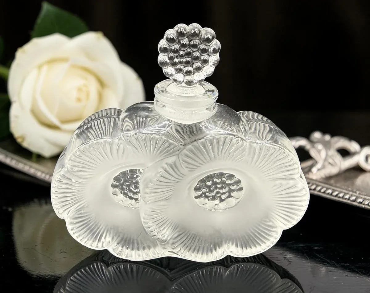 Profumo Flowers Bottle by René Lalique for Lalique, 1970s