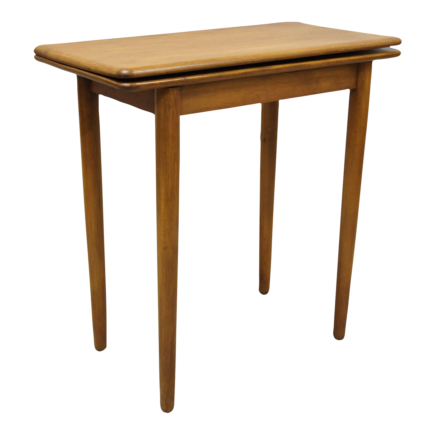 Vintage Mid Century Maple Wood Expanding Folding Game Table Chairish