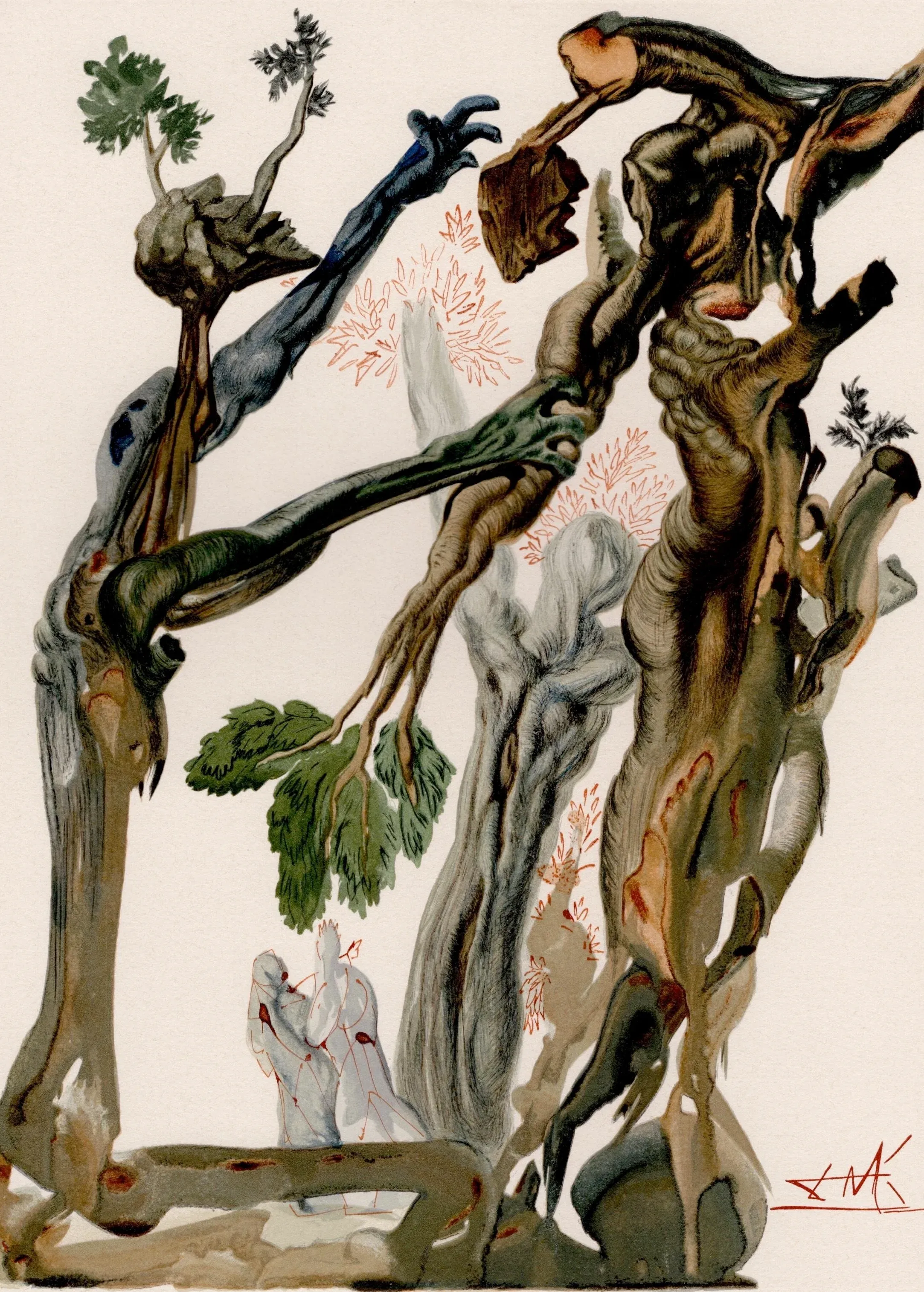 Salvador Dali, The Wood of the Self-Murderers, 1964, Original