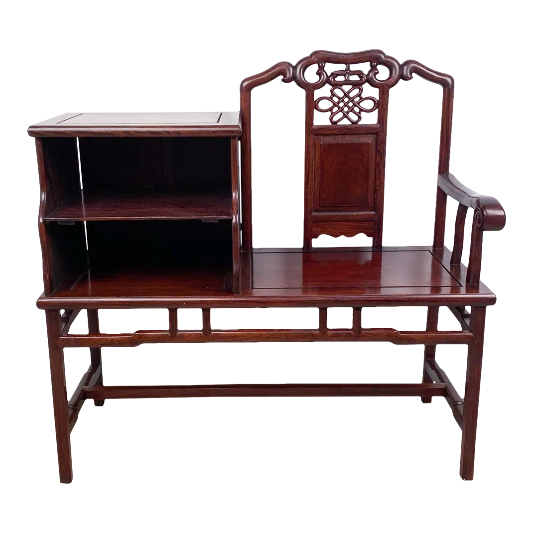 Vintage telephone 2025 table with chair