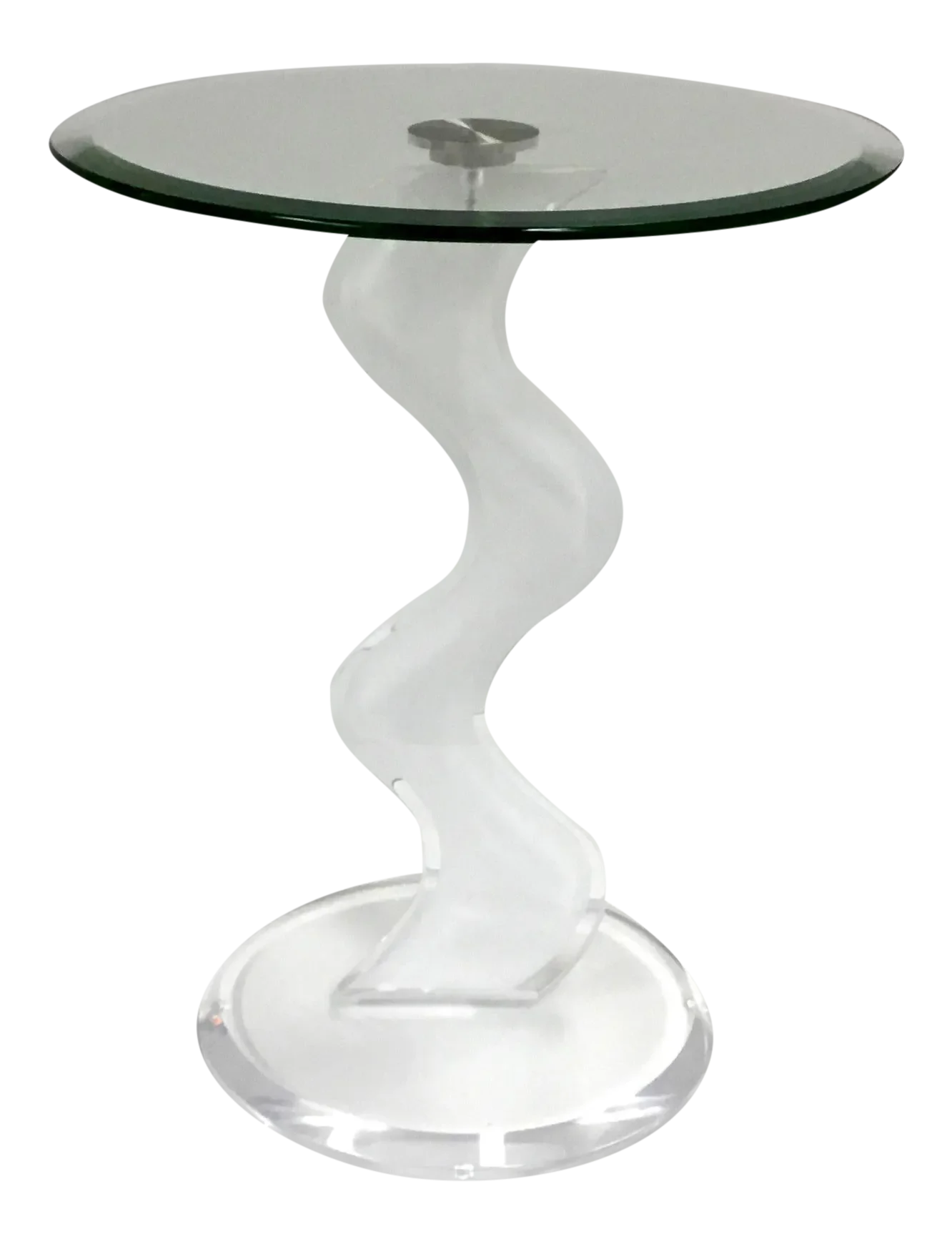 Modern Acrylic and Glass Side Table Chairish