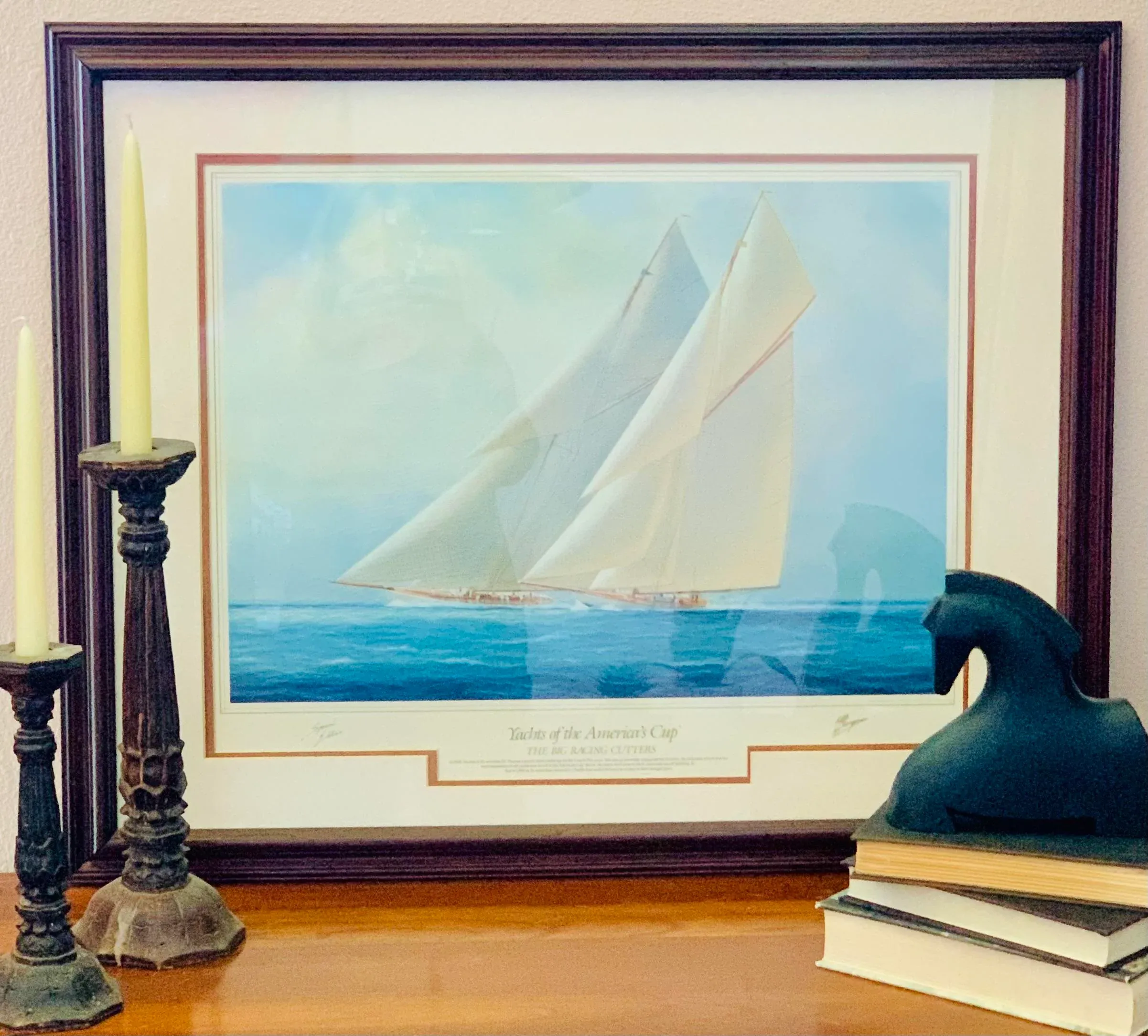 Vintage 'Yachts of the America's Cup' Tim Thompson Signed Special