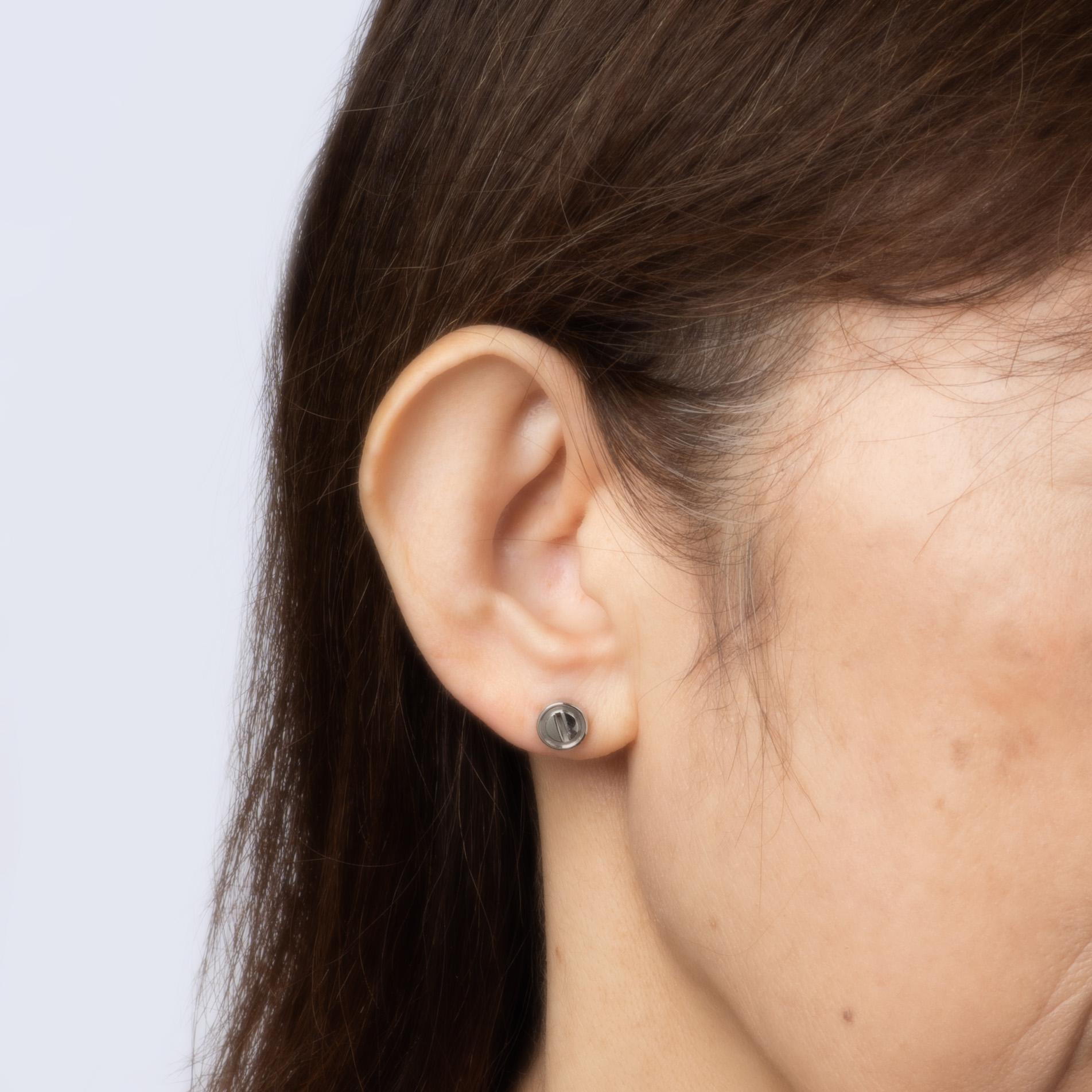 Cartier Love Stud Earrings 18k White Gold Pieces Chairish