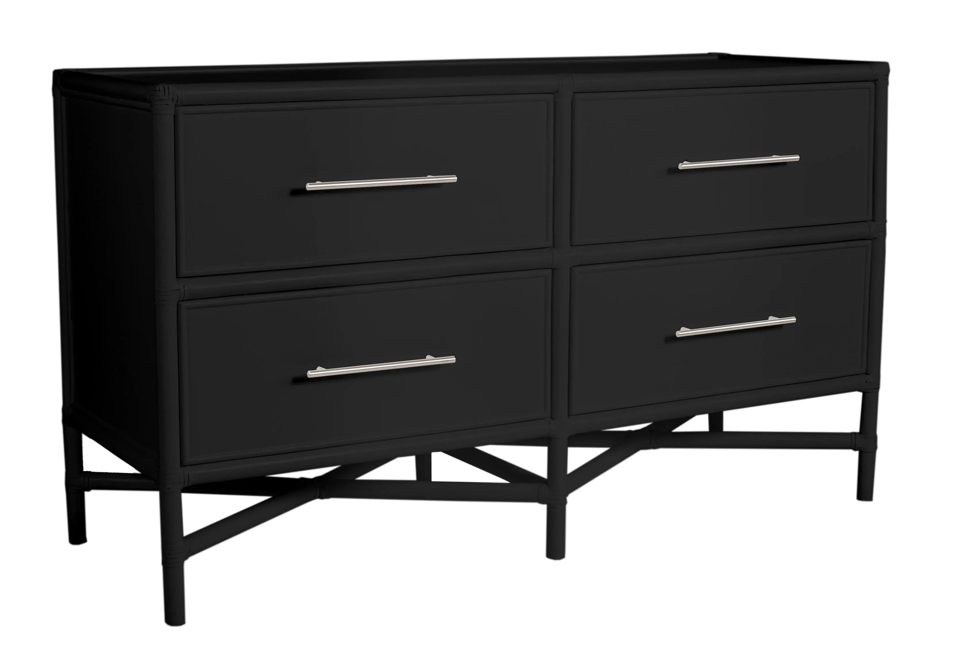 hot pink and black dresser A Friend's Dresser Makeover {Dramatic Before & After}